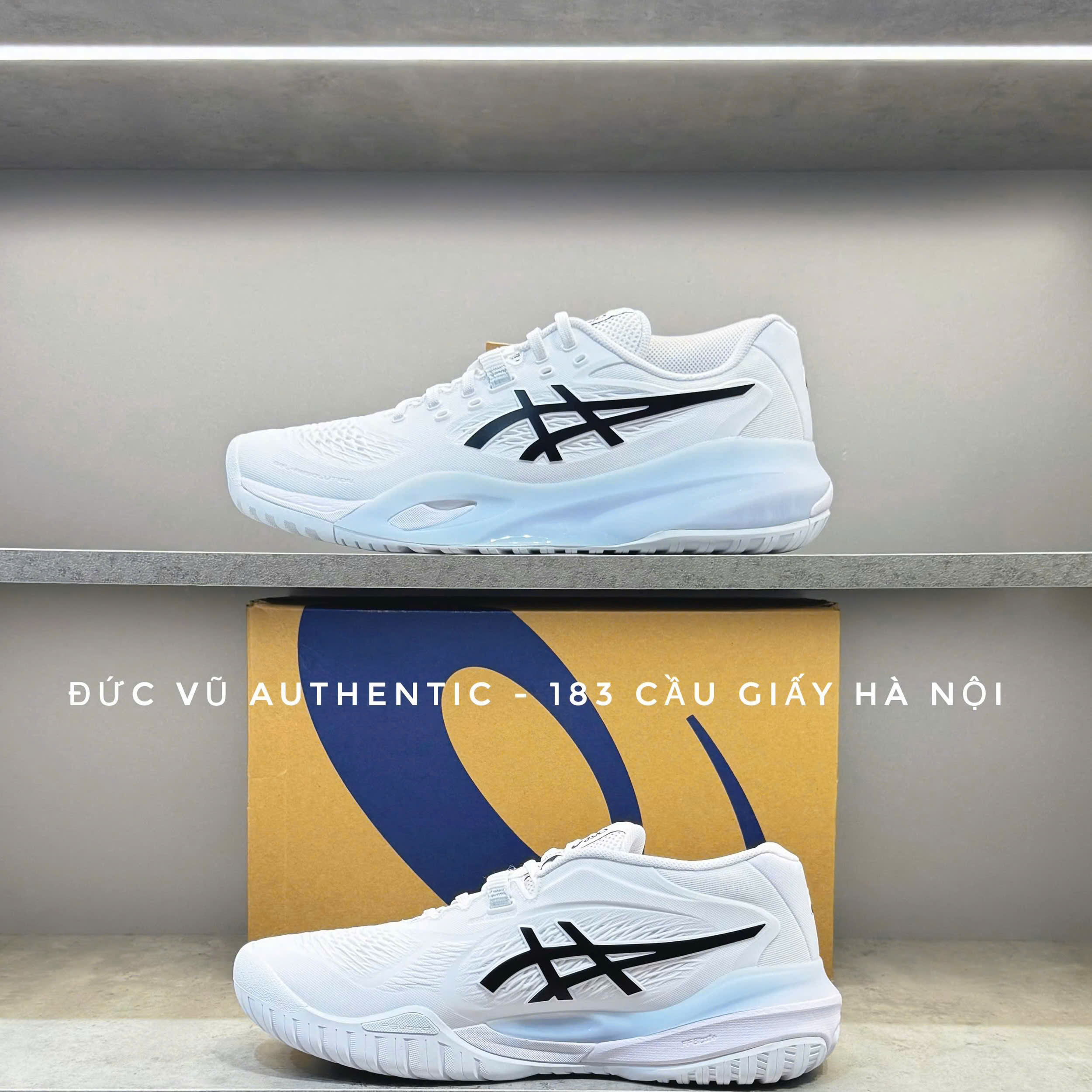 Giày Asics Gel Resolution X White Black