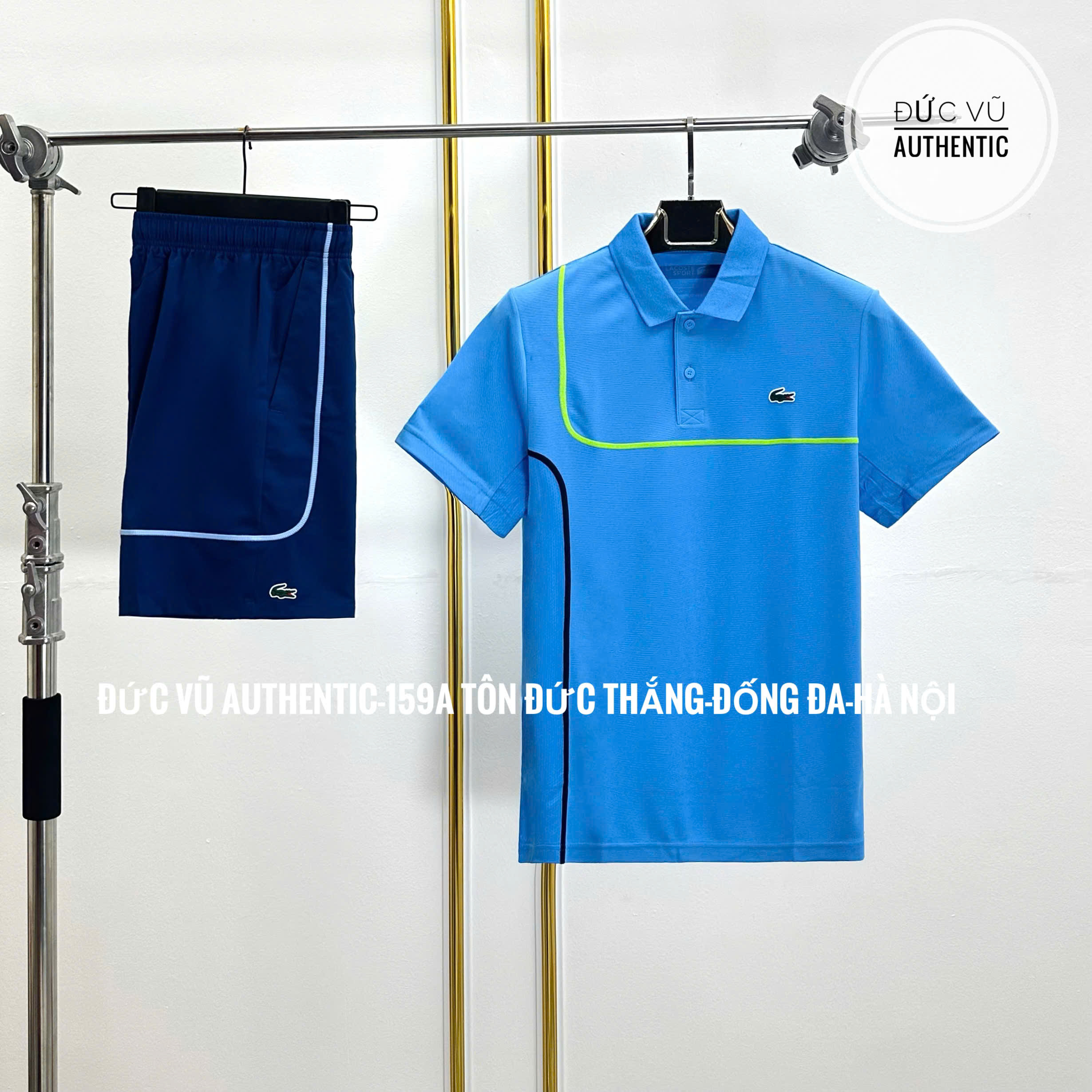 Bộ Polo Tennis Lacoste Nam Piqué Dáng Suông Công Nghệ Ultra-Dry