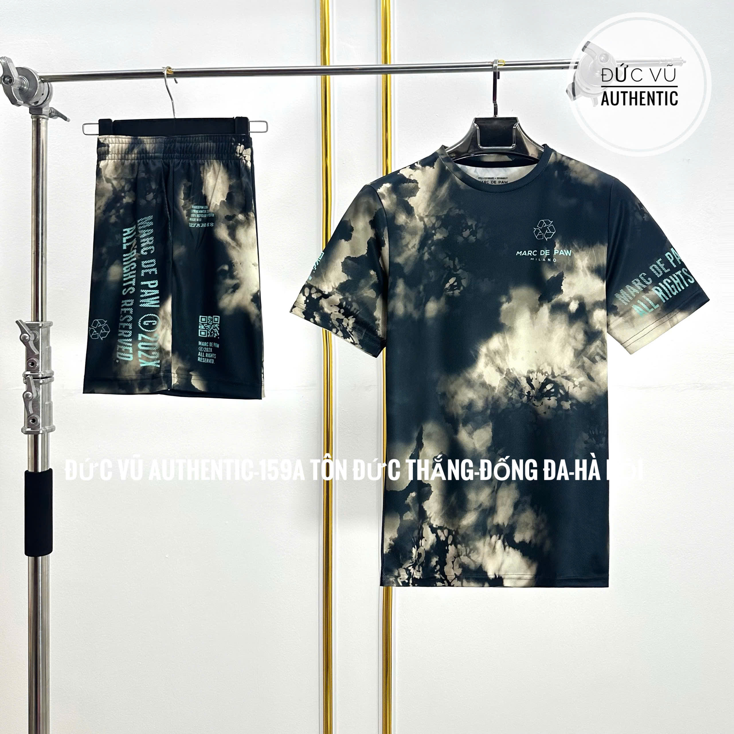 Bộ Marc De Paw Men's Tie-Dye Dark Crew