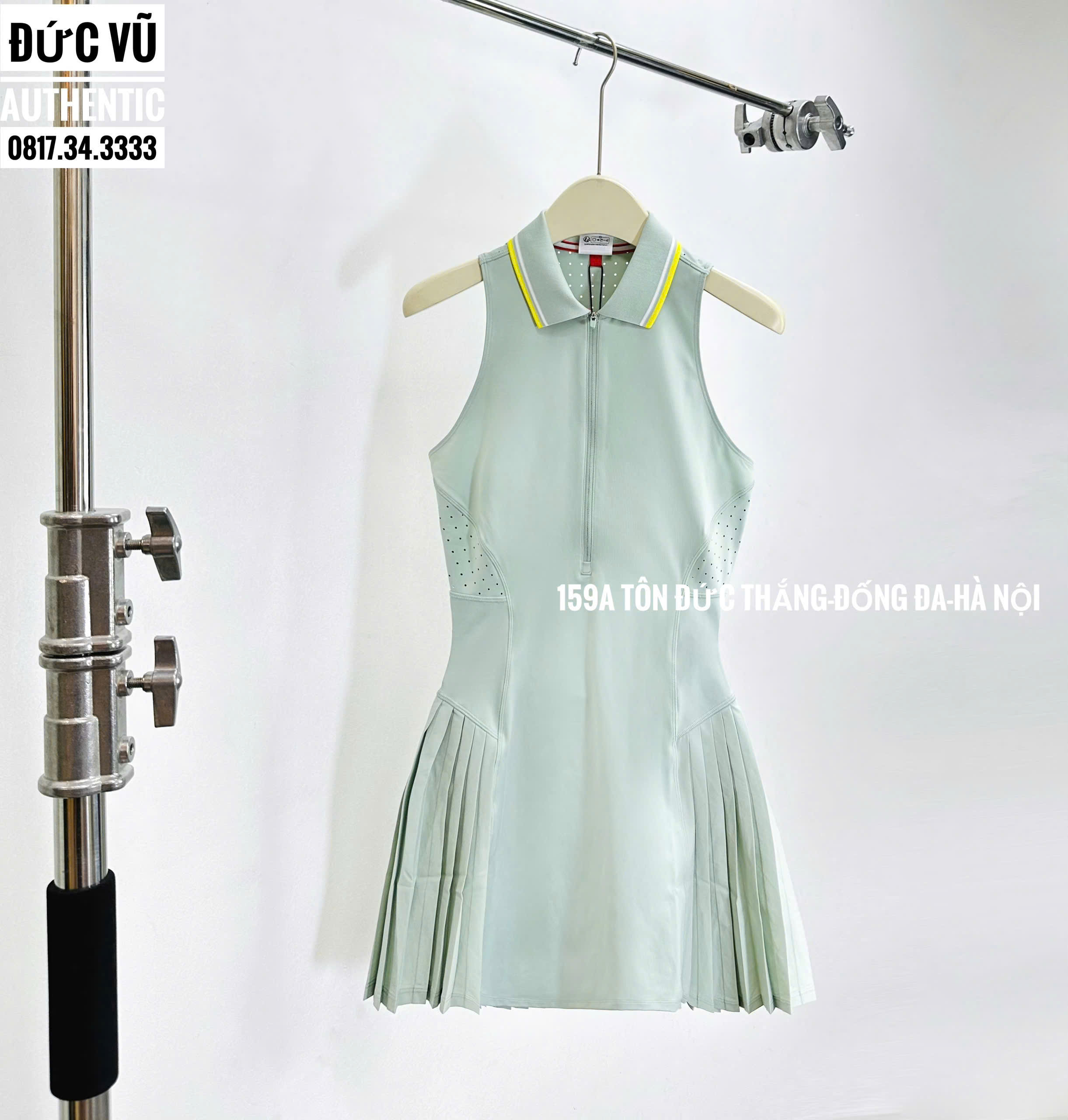 Váy Tennis Wilson Xanh Mint Cổ Polo – Sang Trọng & Cá Tính
