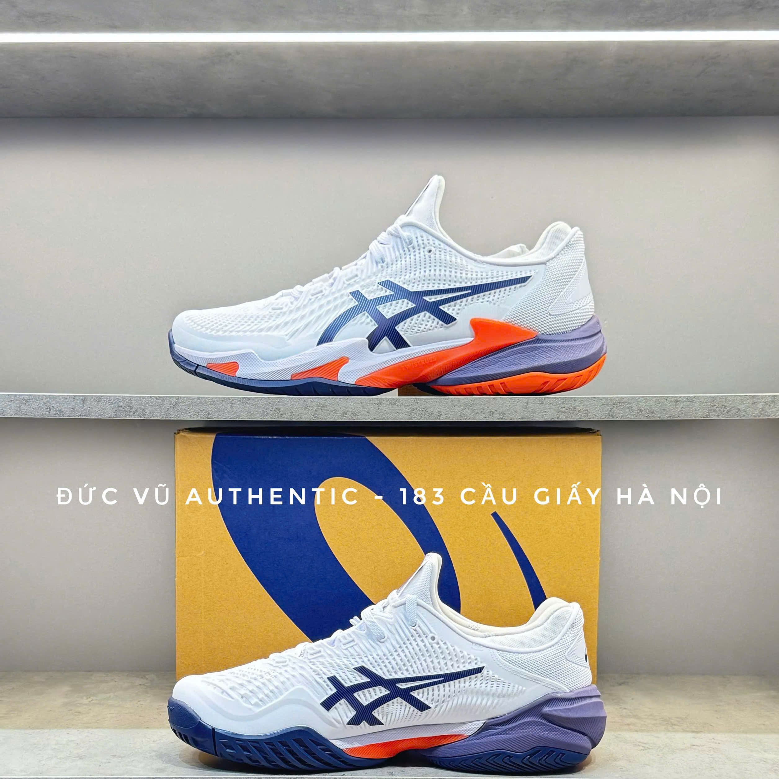 Giày Asics Court FF 3 ‘White Greyish Purple’ 1041A370-104