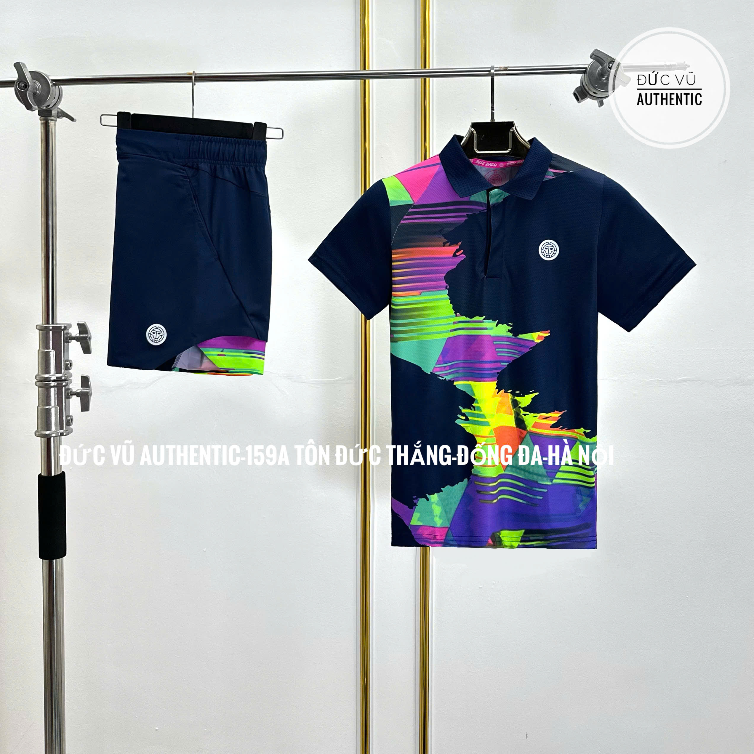 Bộ thể thao Bidi Badu Kaleido Polo Dark Blue