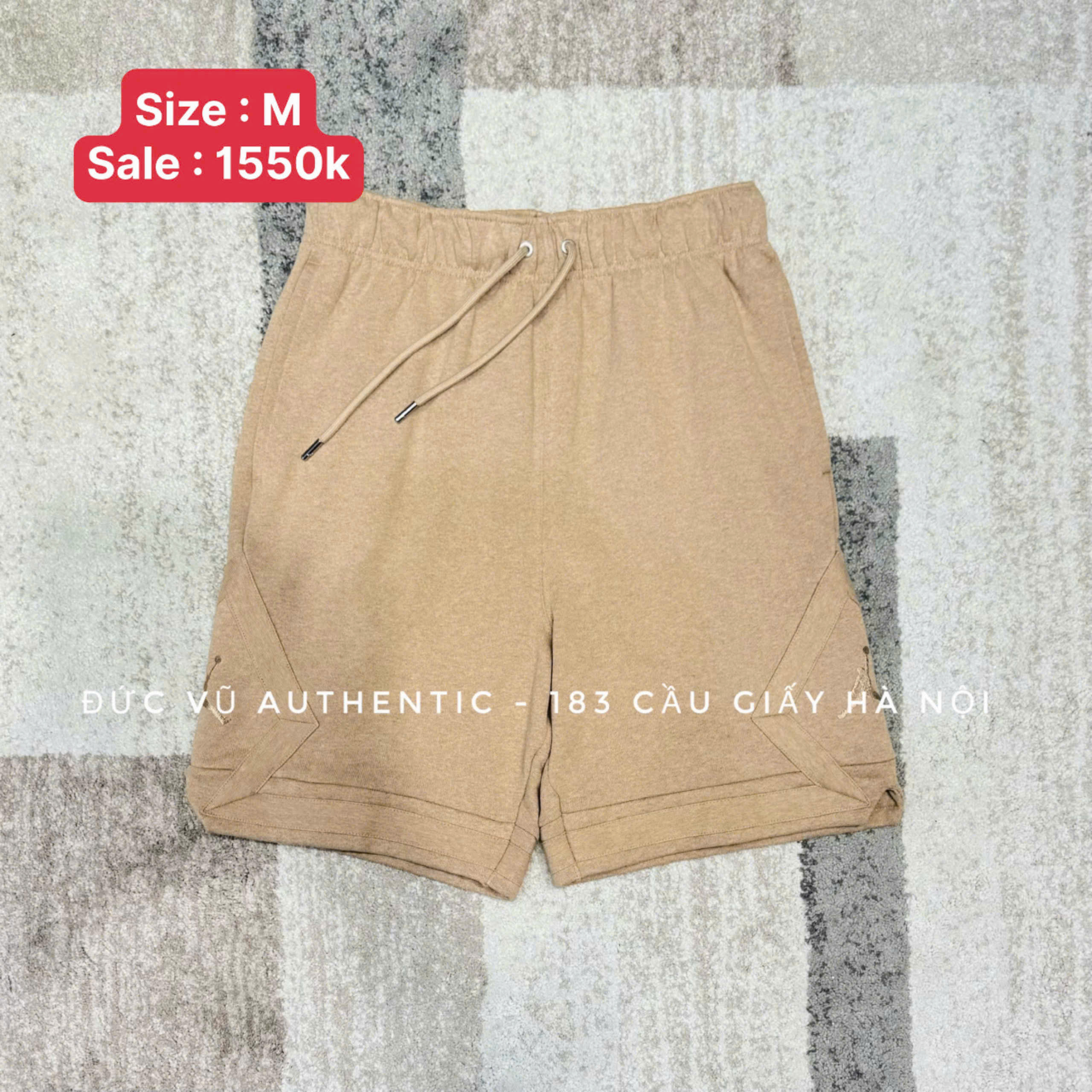 Quần Jordan nỉ basic màu be