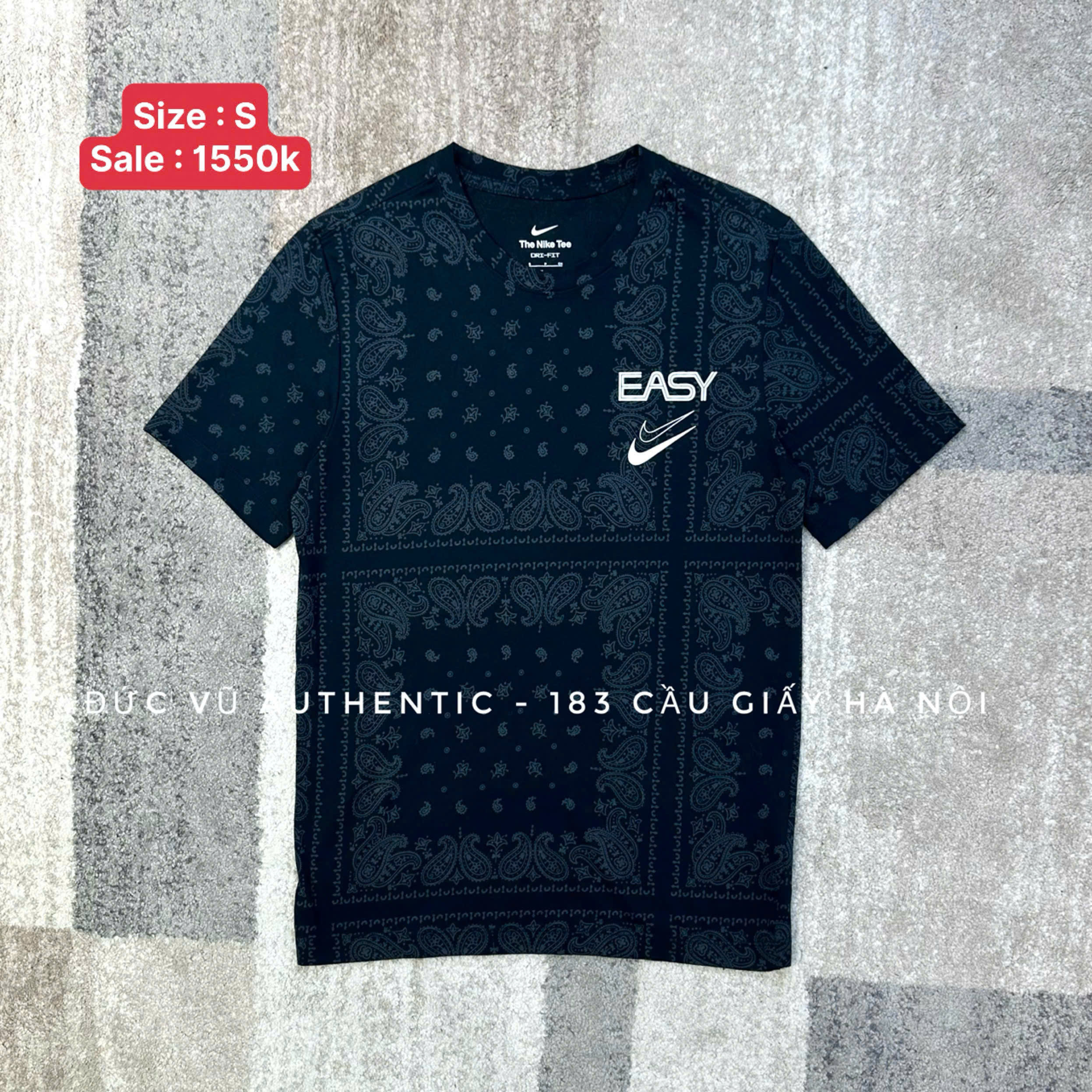 Áo thun Nike "EASY" Bandana Black