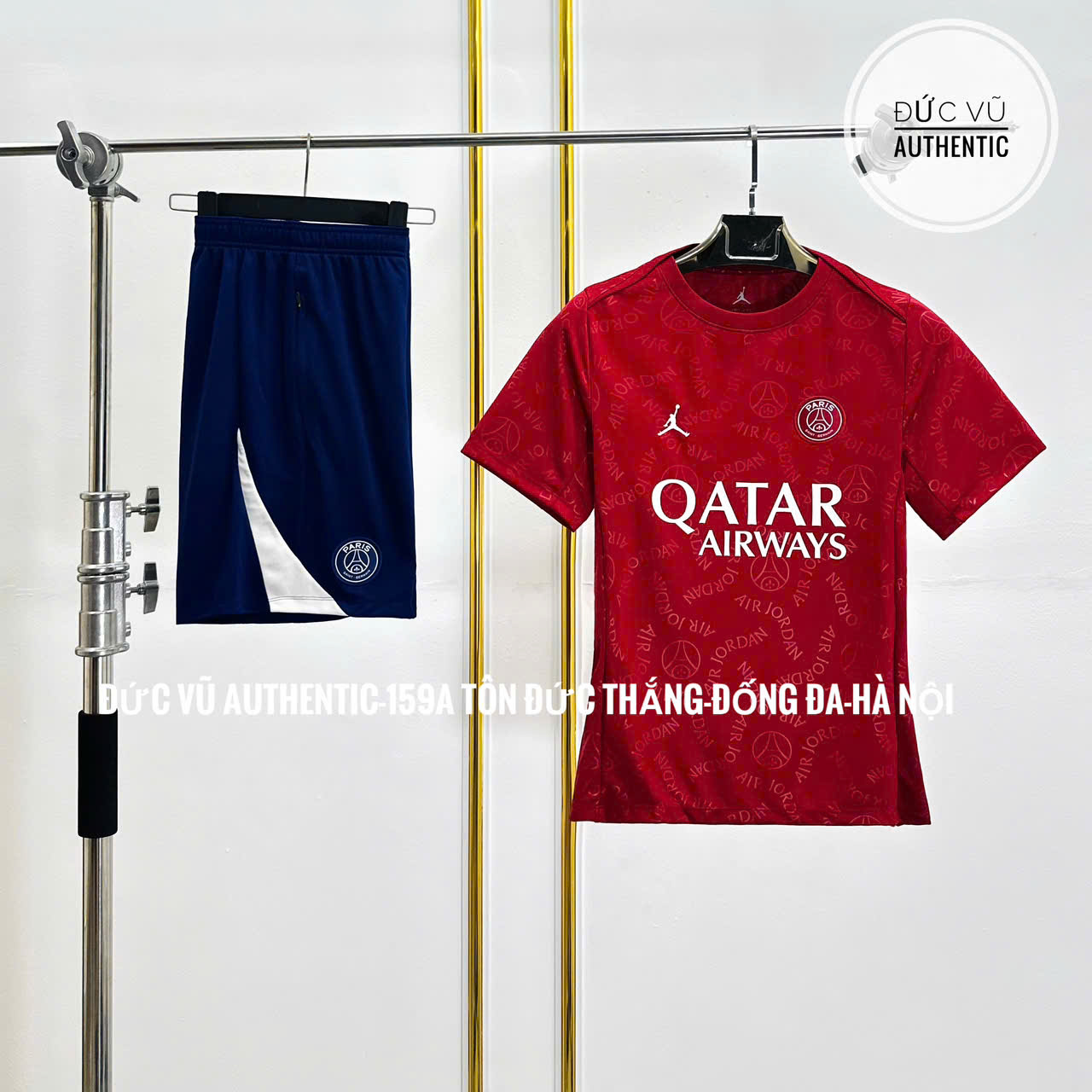 Set thể thao PSG x Jordan 2024 – Đỏ đô & Xanh navy