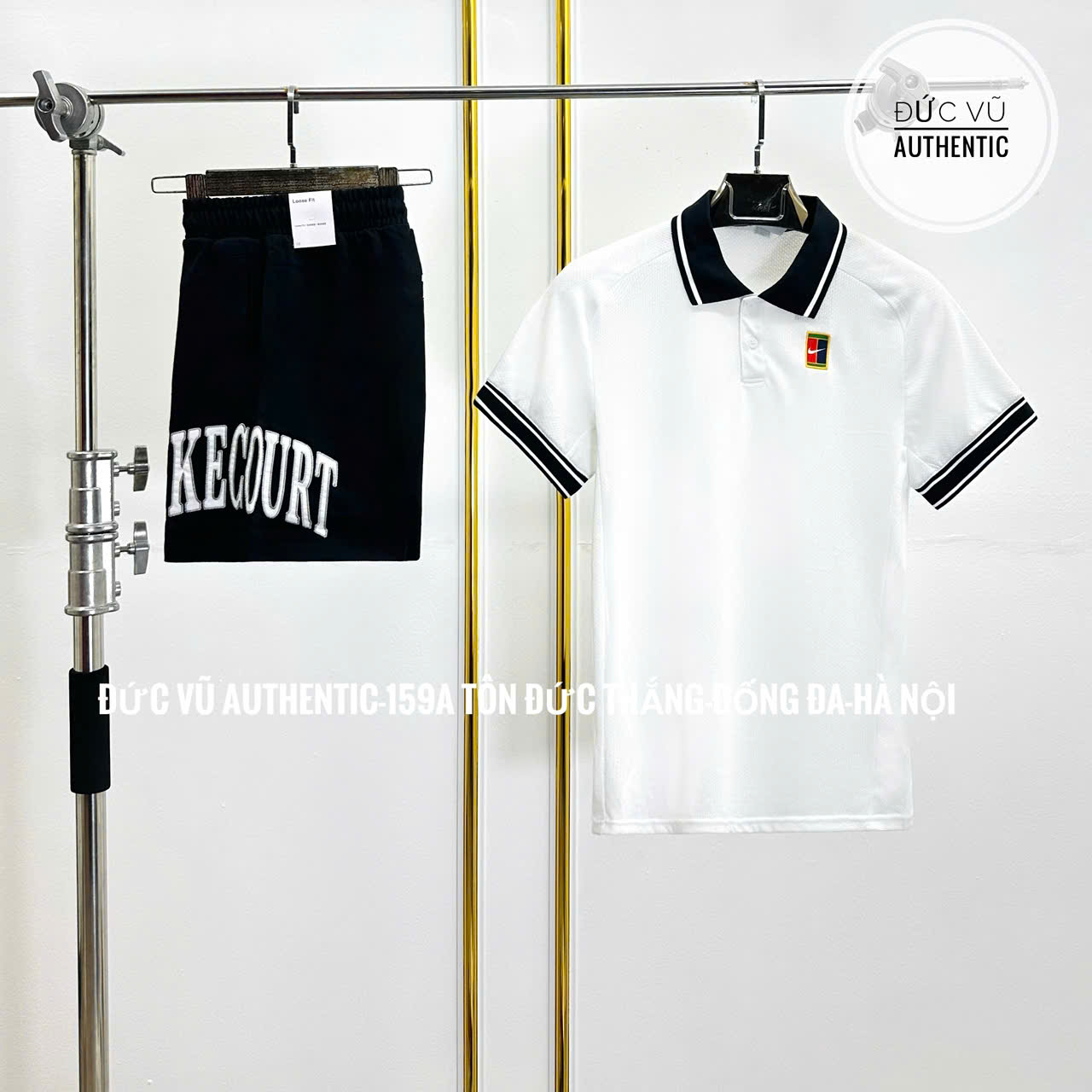 Bộ Thể Thao Nam Nike Nike Court Heritage Tennis FQ2102-100 / FQ2112-010 Màu Đen Trắng