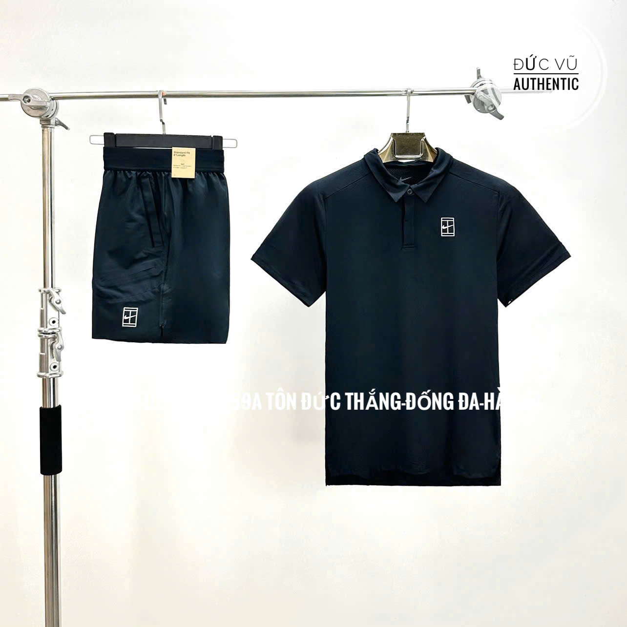 Bộ Quần Áo Thể Thao Nike Chính Hãng Màu Đen - Court Advantage - FZ6907-010/FZ9322-010