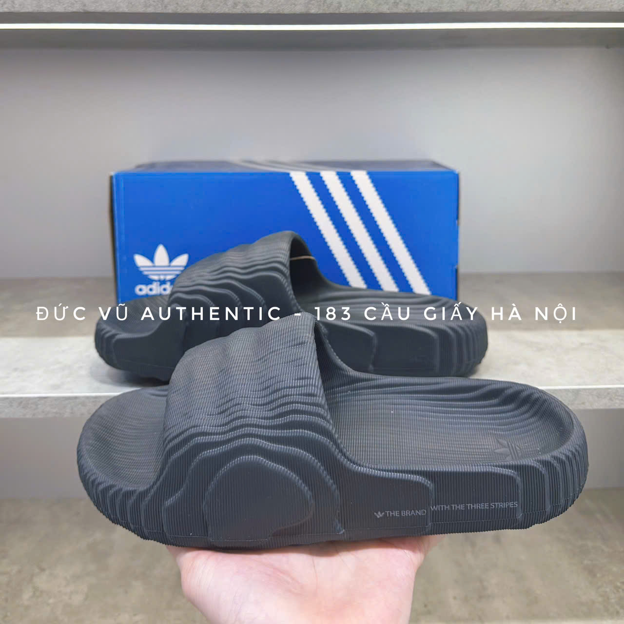 Dép Adidas Adilette 22 Slides 'Black' GX6949 Màu Đen