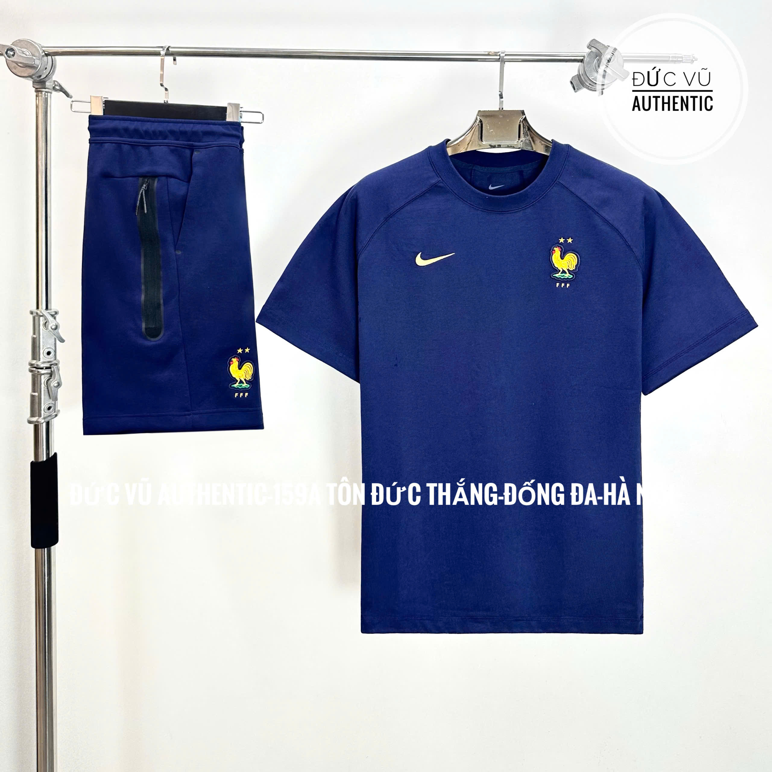 Set thể thao tuyển Pháp tối giản 2024 – Full navy