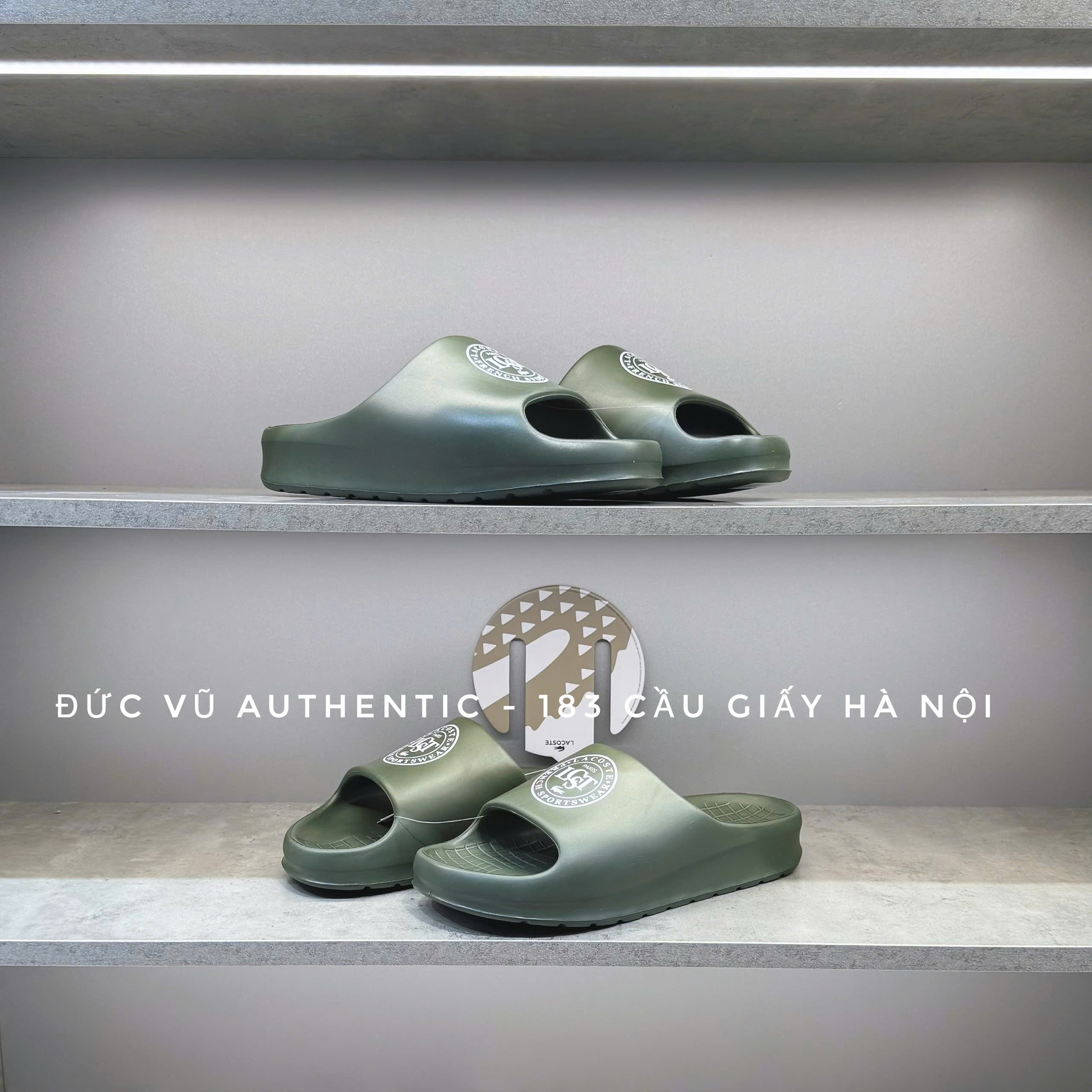 Dép Nam Lacoste Men's Serve Slide 2.0 48CMA0011 255 Màu Xanh