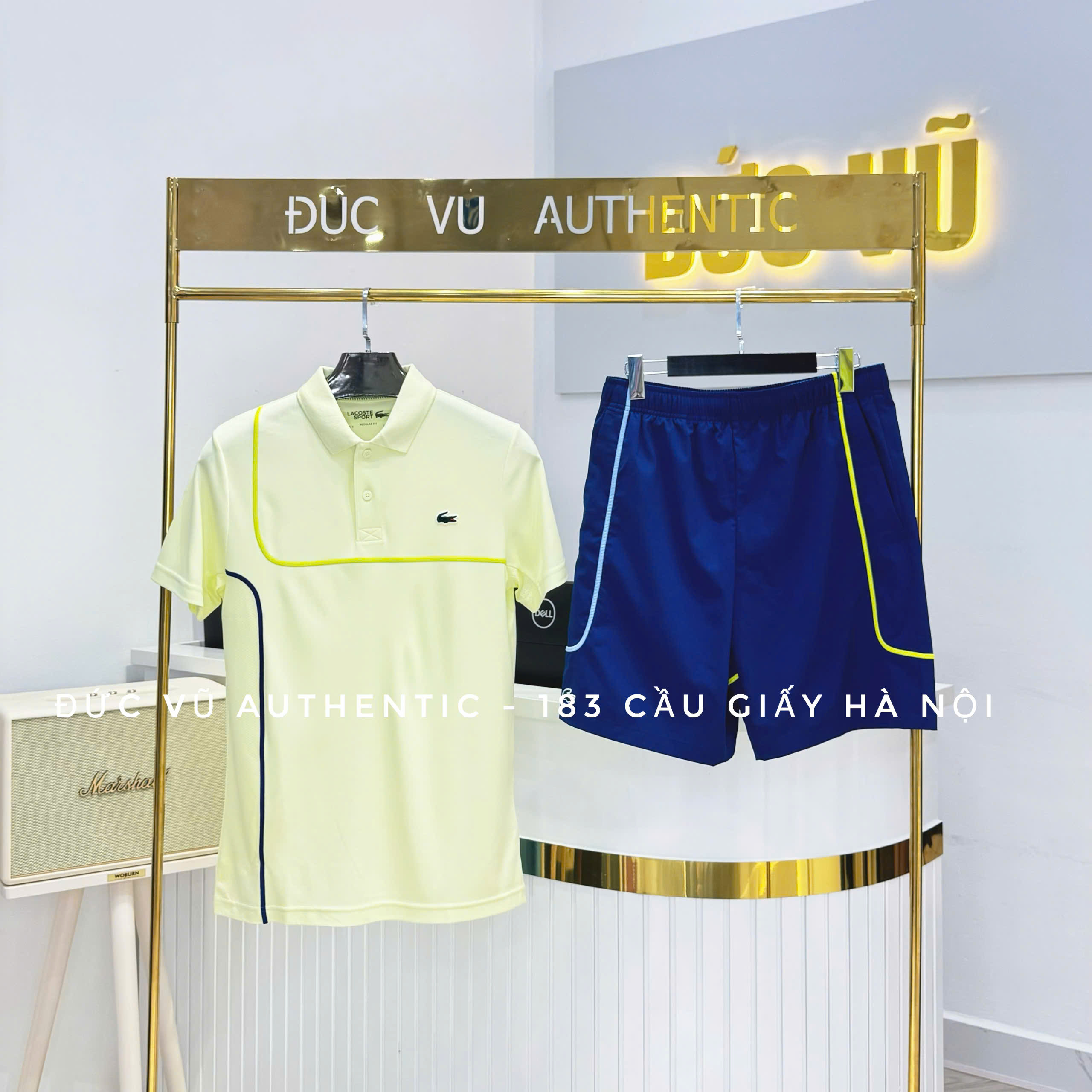 Bộ Polo Tennis Lacoste Nam Piqué Dáng Suông Công Nghệ Ultra-Dry