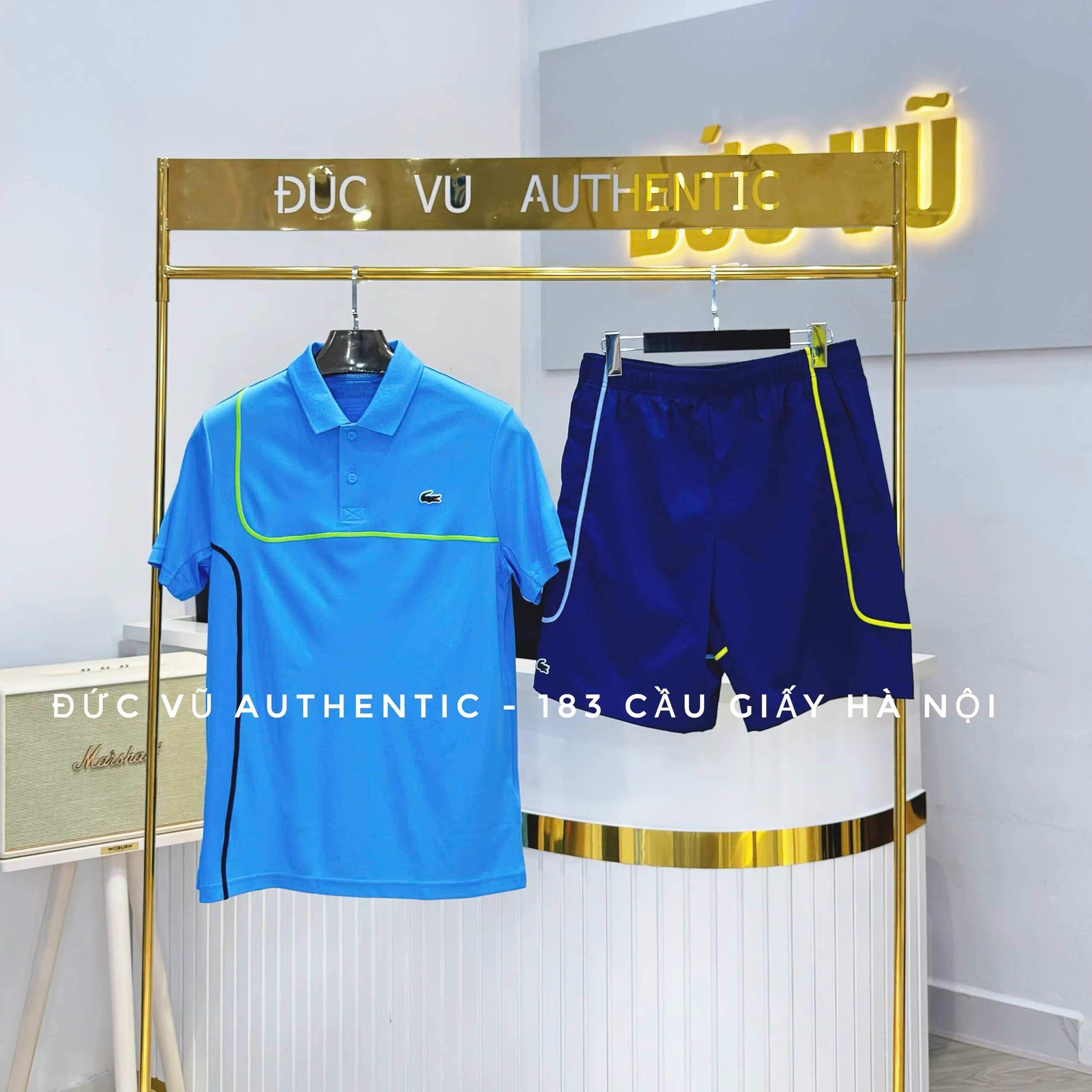 Bộ Polo Tennis Lacoste Nam Piqué Dáng Suông Công Nghệ Ultra-Dry