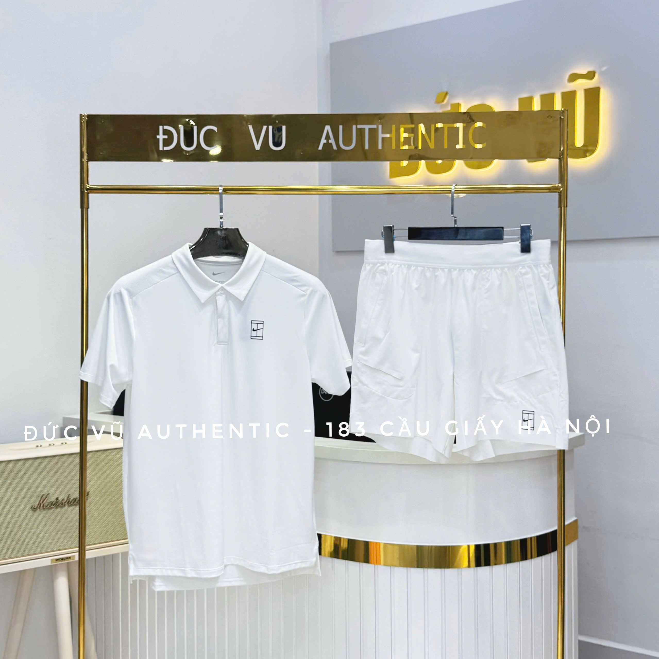 Bộ Nike Court Advantage White
