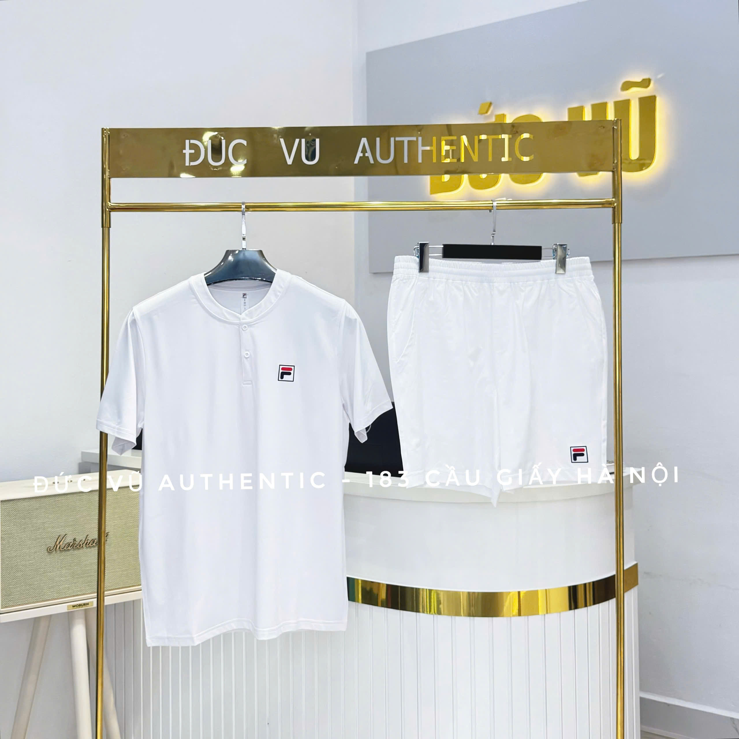 Bộ FILA THUN HENLEY TAY NGẮN