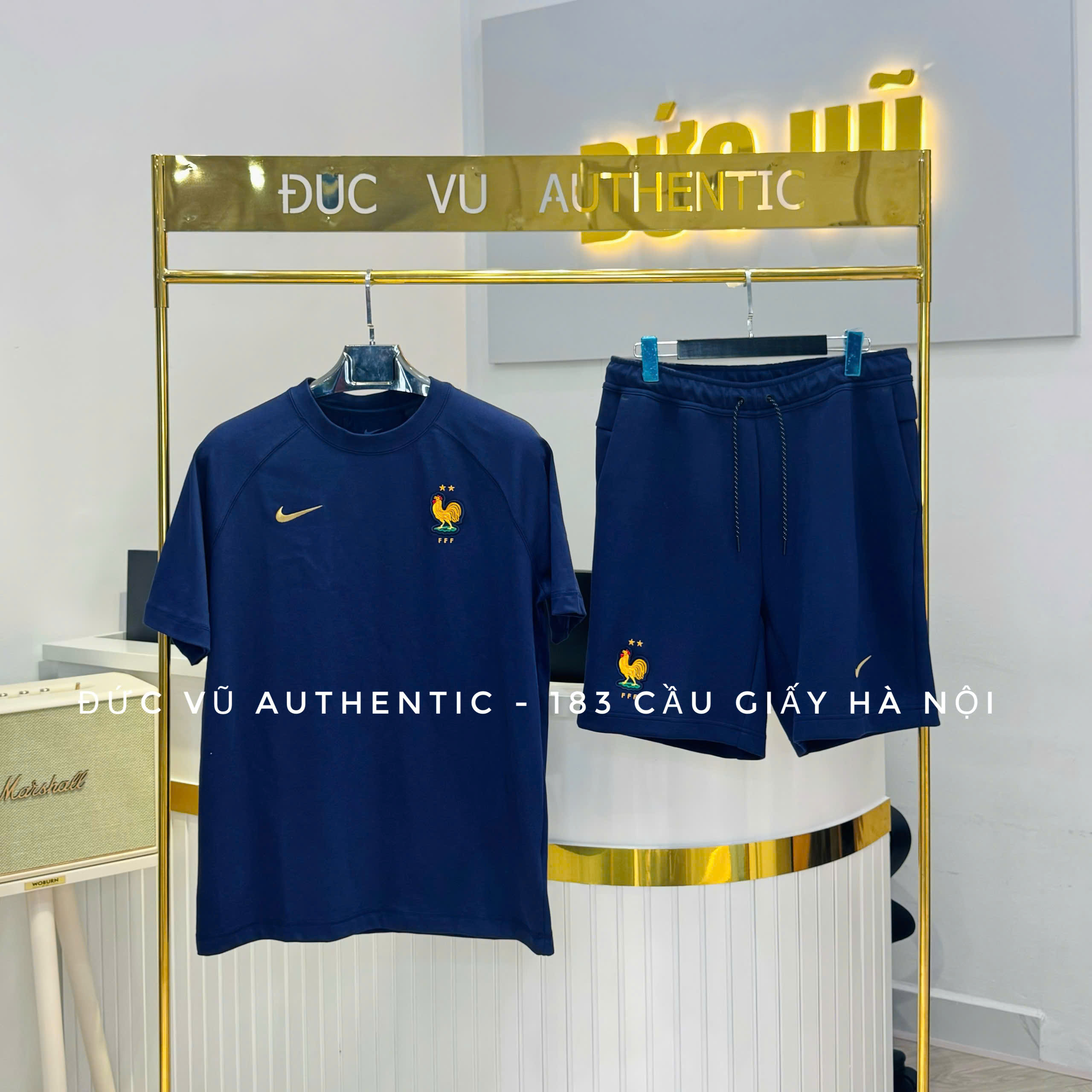 Set thể thao tuyển Pháp tối giản 2024 – Full navy