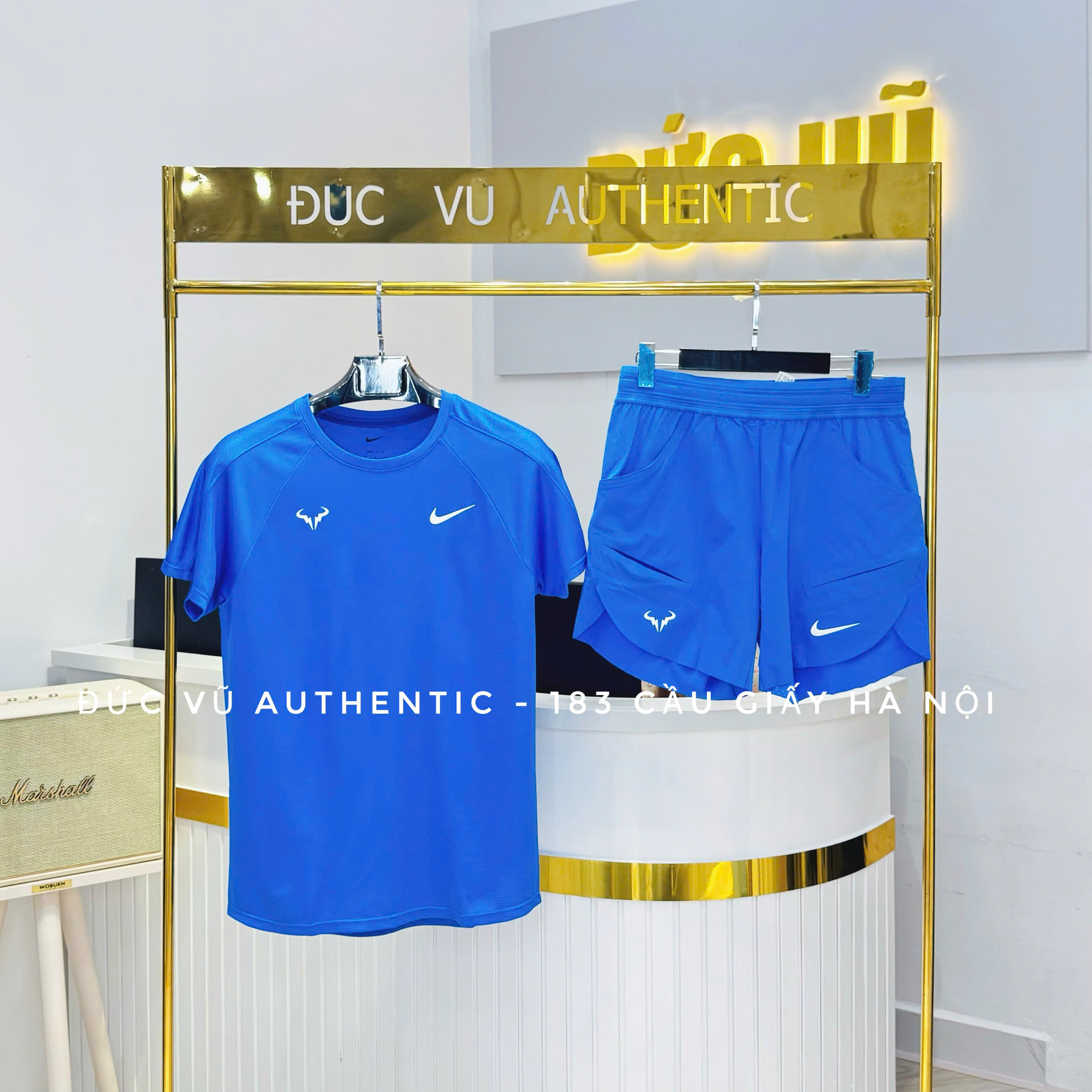 Bộ Nike Men's Rafa Challenger Crew - Light Photo Blue