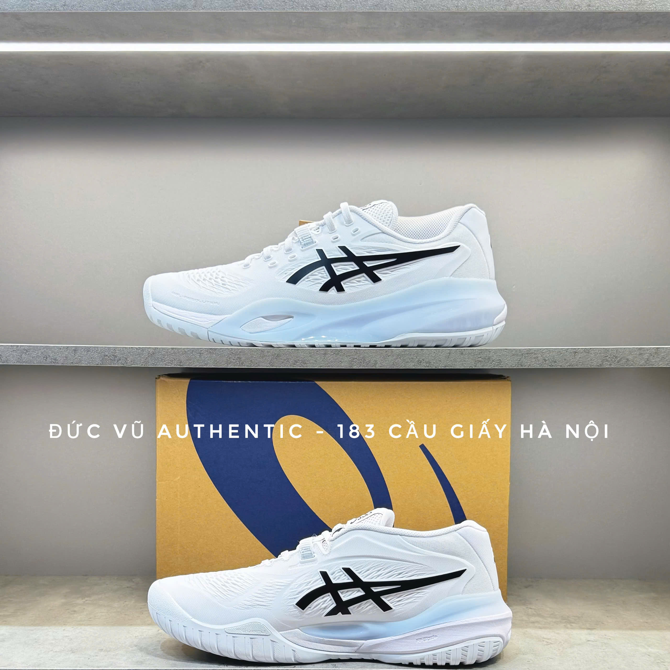 Giày Asics Gel Resolution X White Black