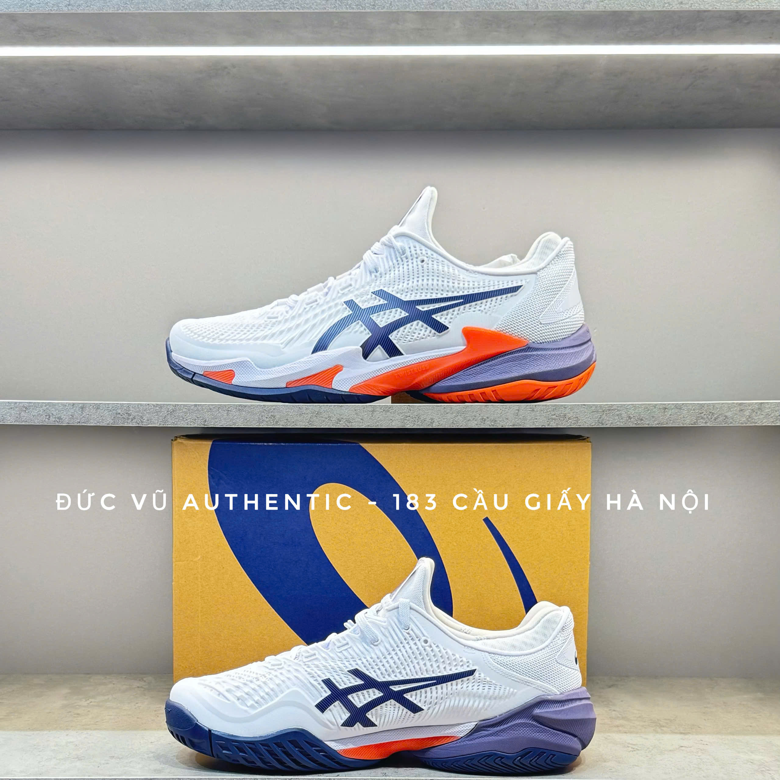Giày Asics Court FF 3 ‘White Greyish Purple’ 1041A370-104