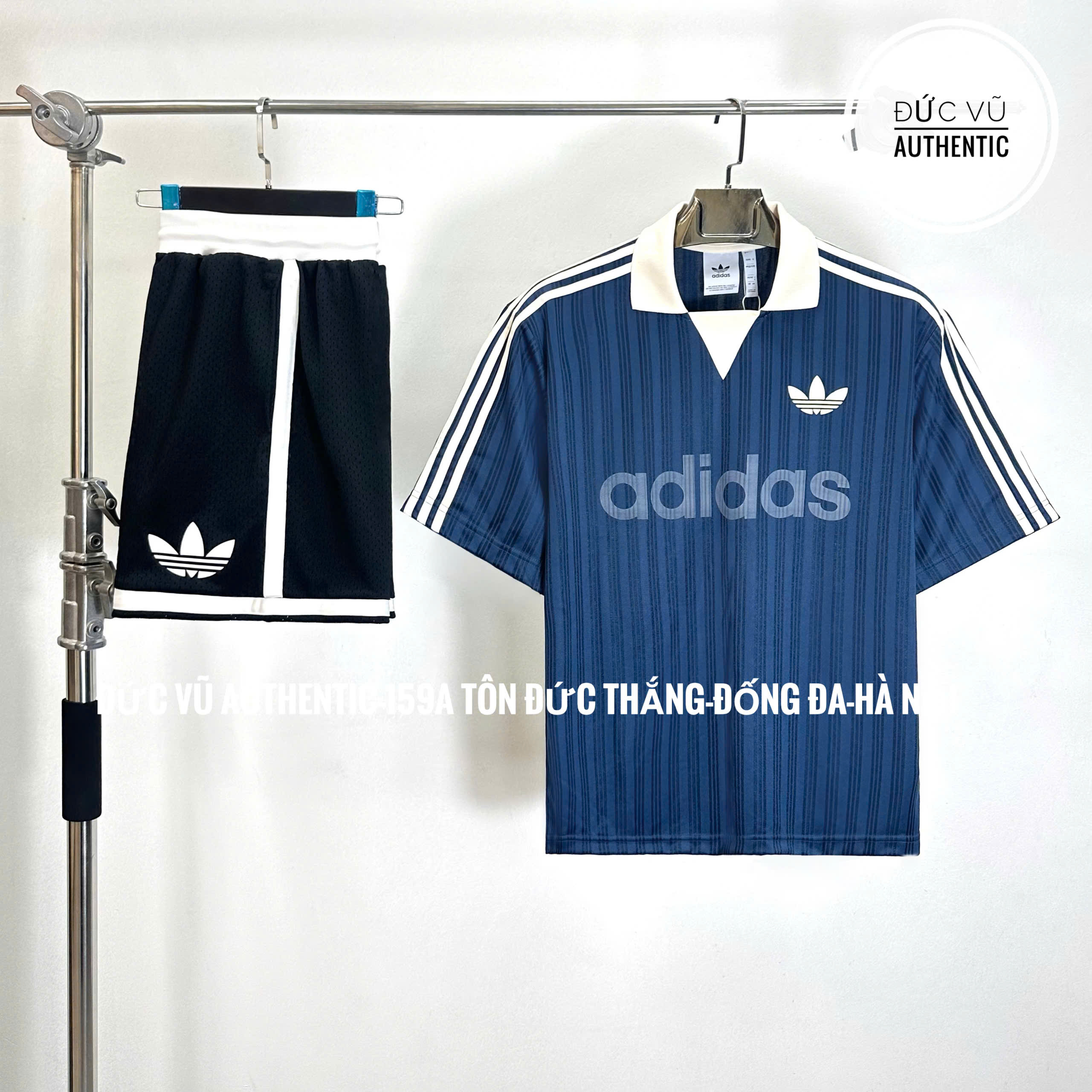 Bộ Adidas Originals Goalie Top With Collar JX8981 Màu Xanh Navy