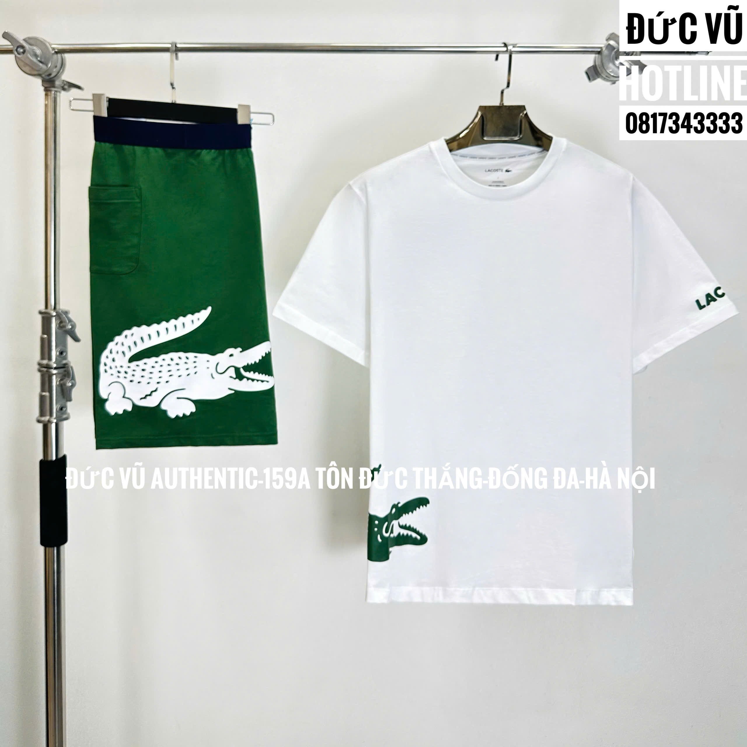 Bộ  Logo Trim Cotton Jersey