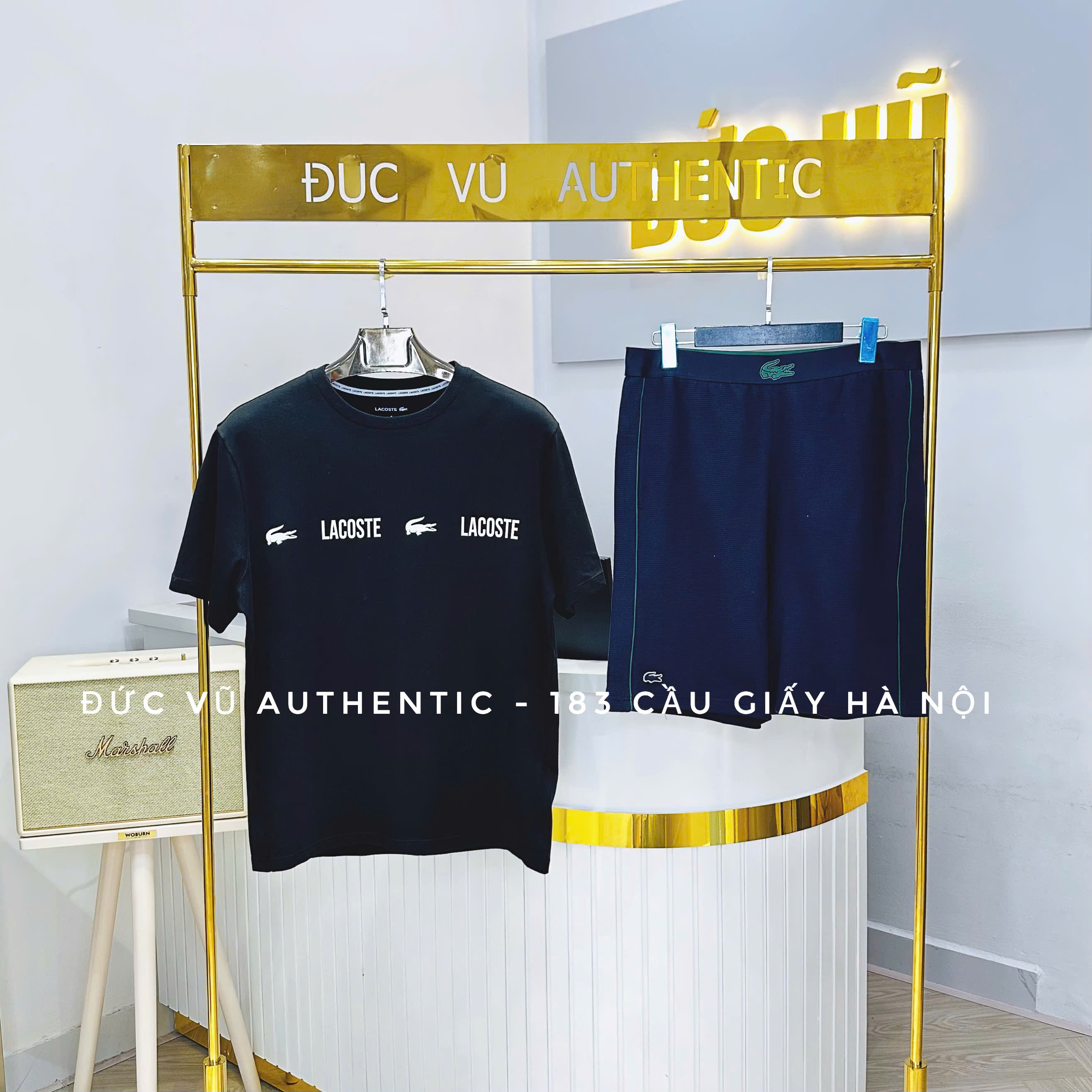 Áo Thun Mặc Nhà Lacoste Nam In Tên Thương Hiệu Chất Liệu Jersey