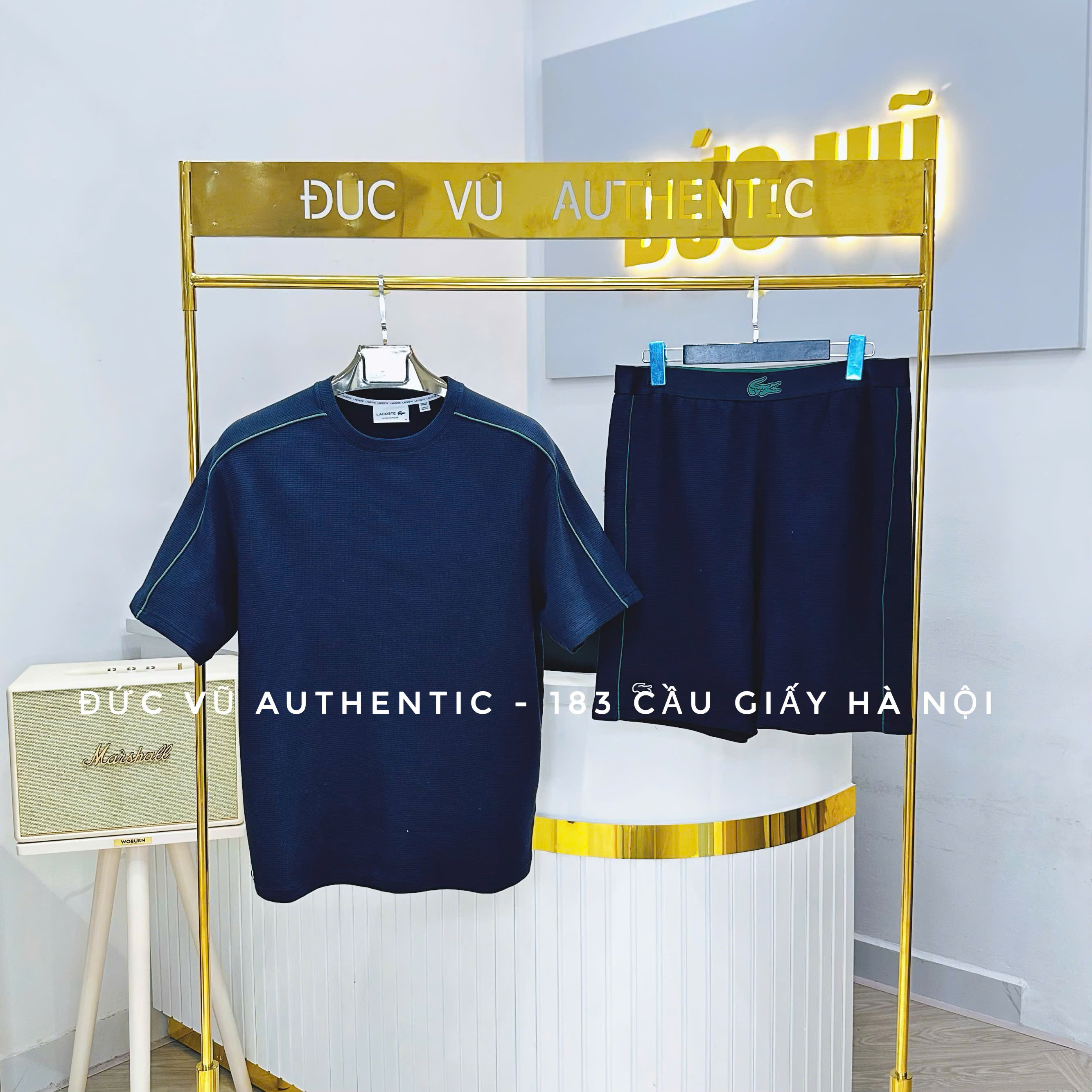 Bộ Lacoste Men's Logo Trim Short Sleeve