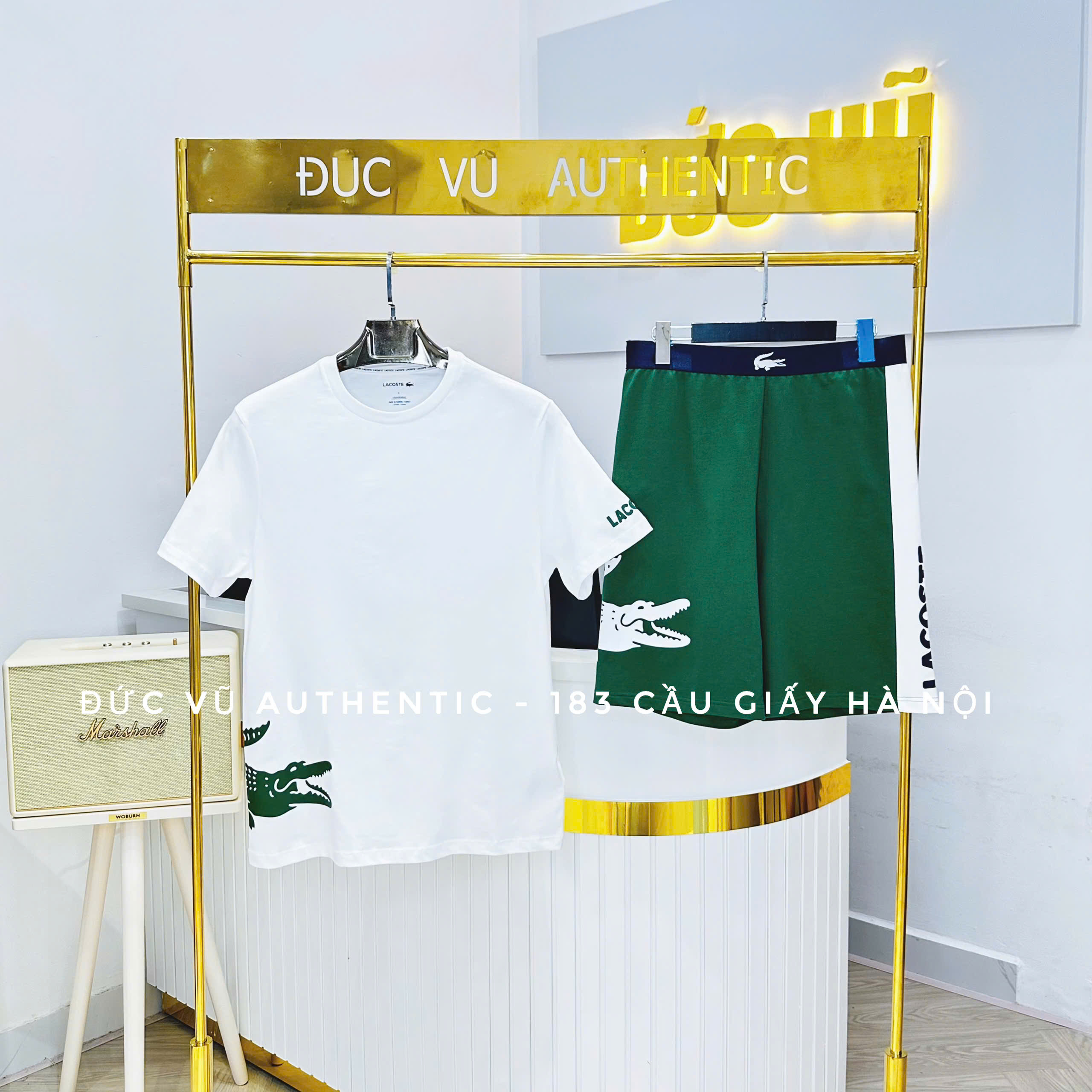 Bộ  Logo Trim Cotton Jersey