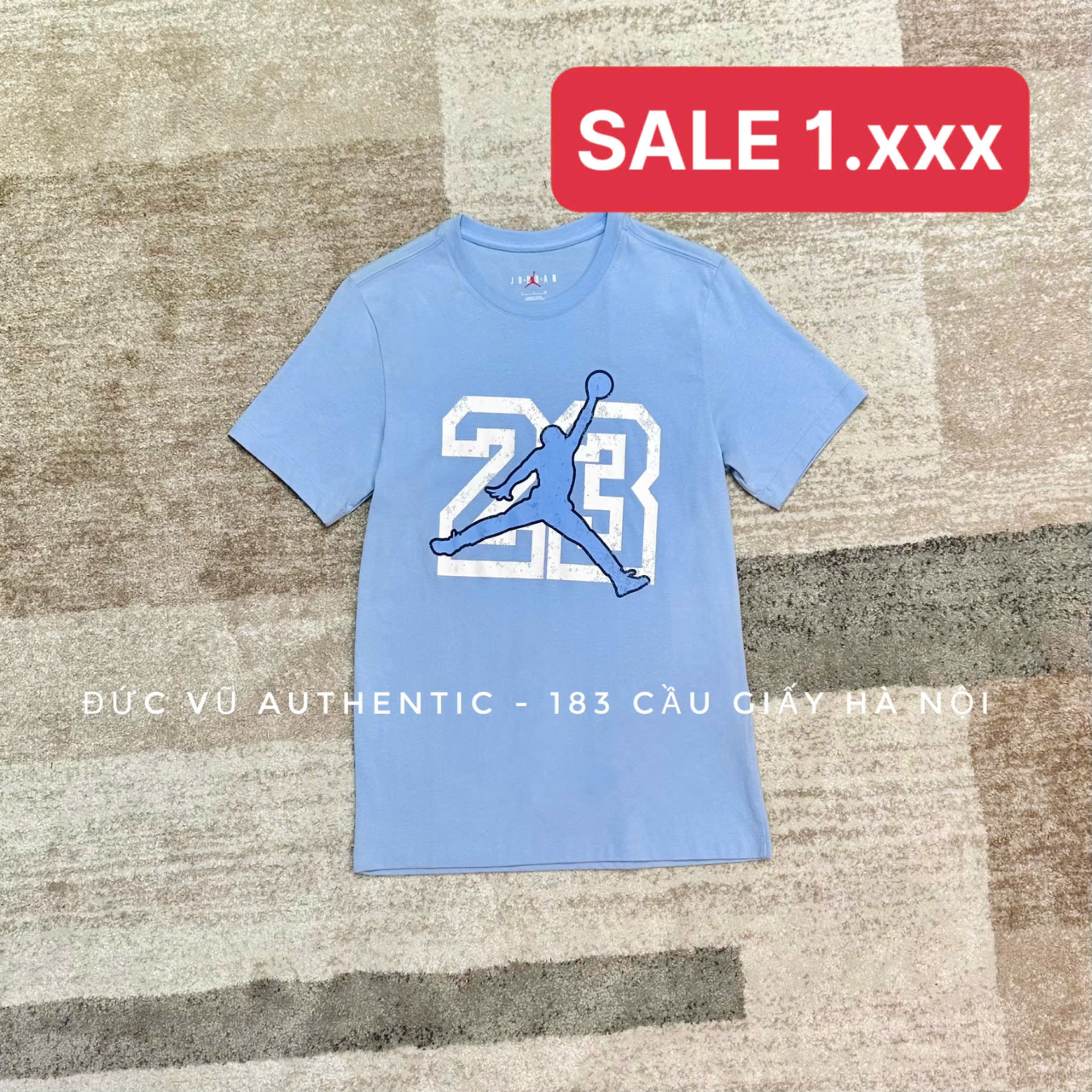 Áo Jordan thể thao 23 Jump Style – Màu xanh pastel