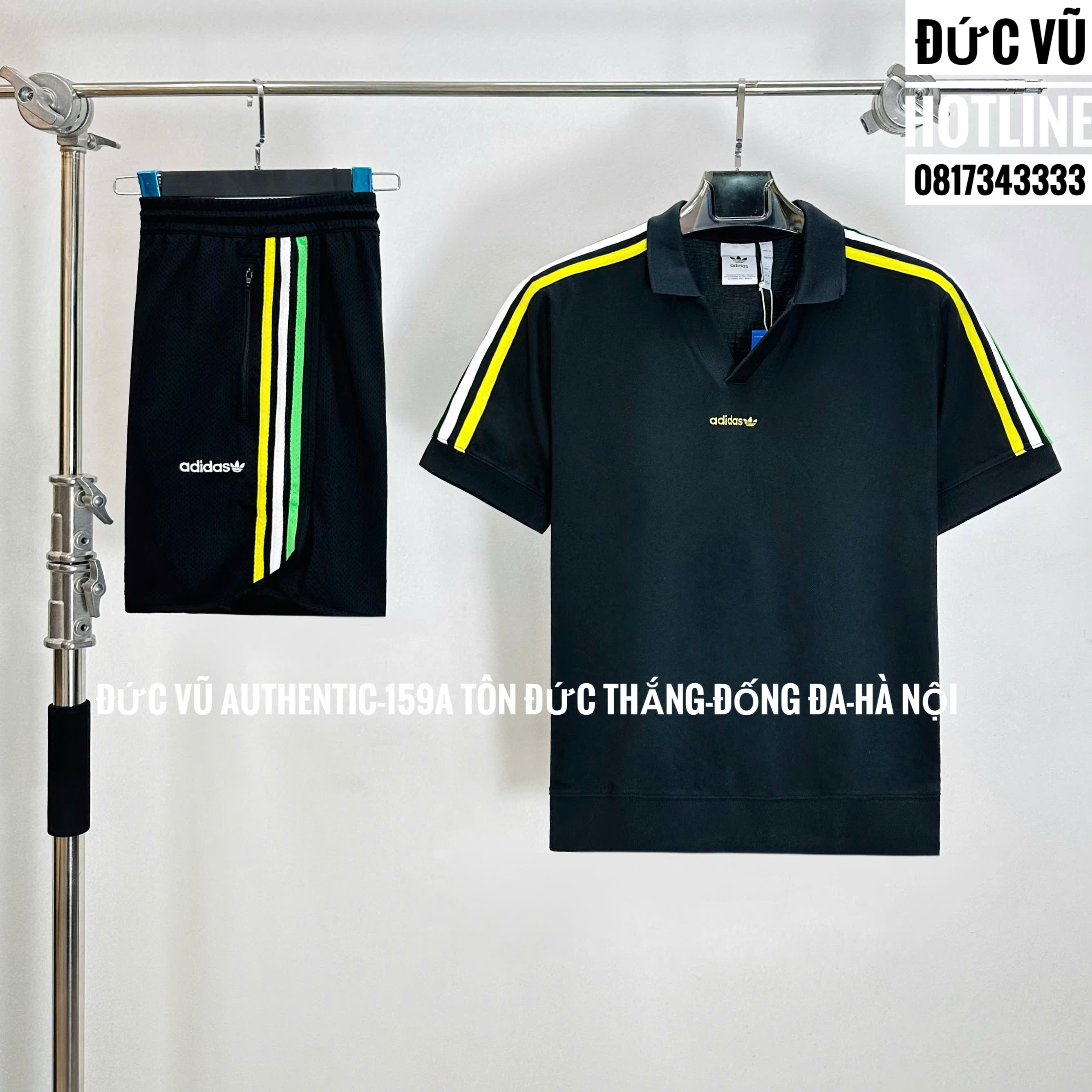 Bộ Polo Adidas Originals Black - JD0809