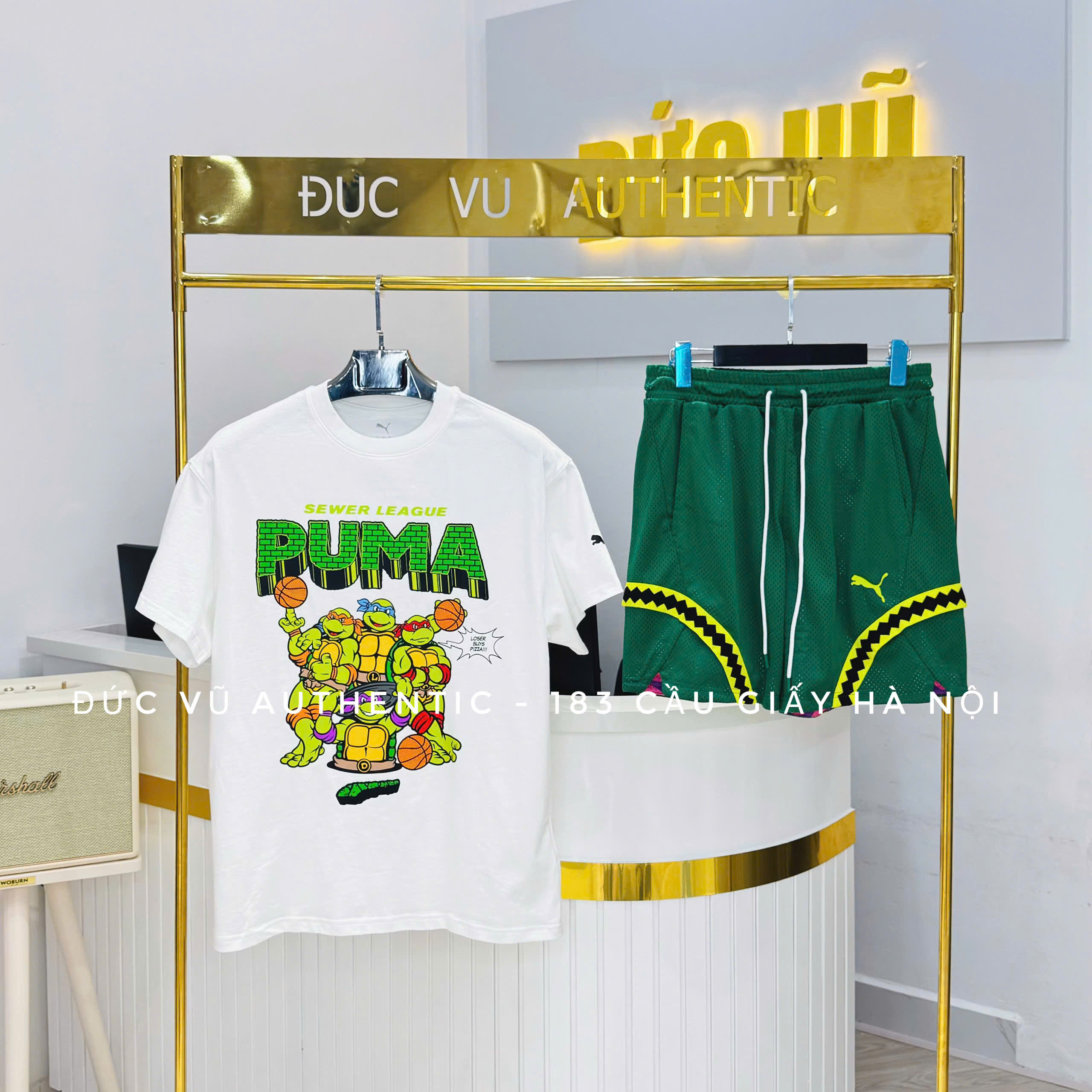Bộ Puma - Hoops X Tmnt Tee Ii