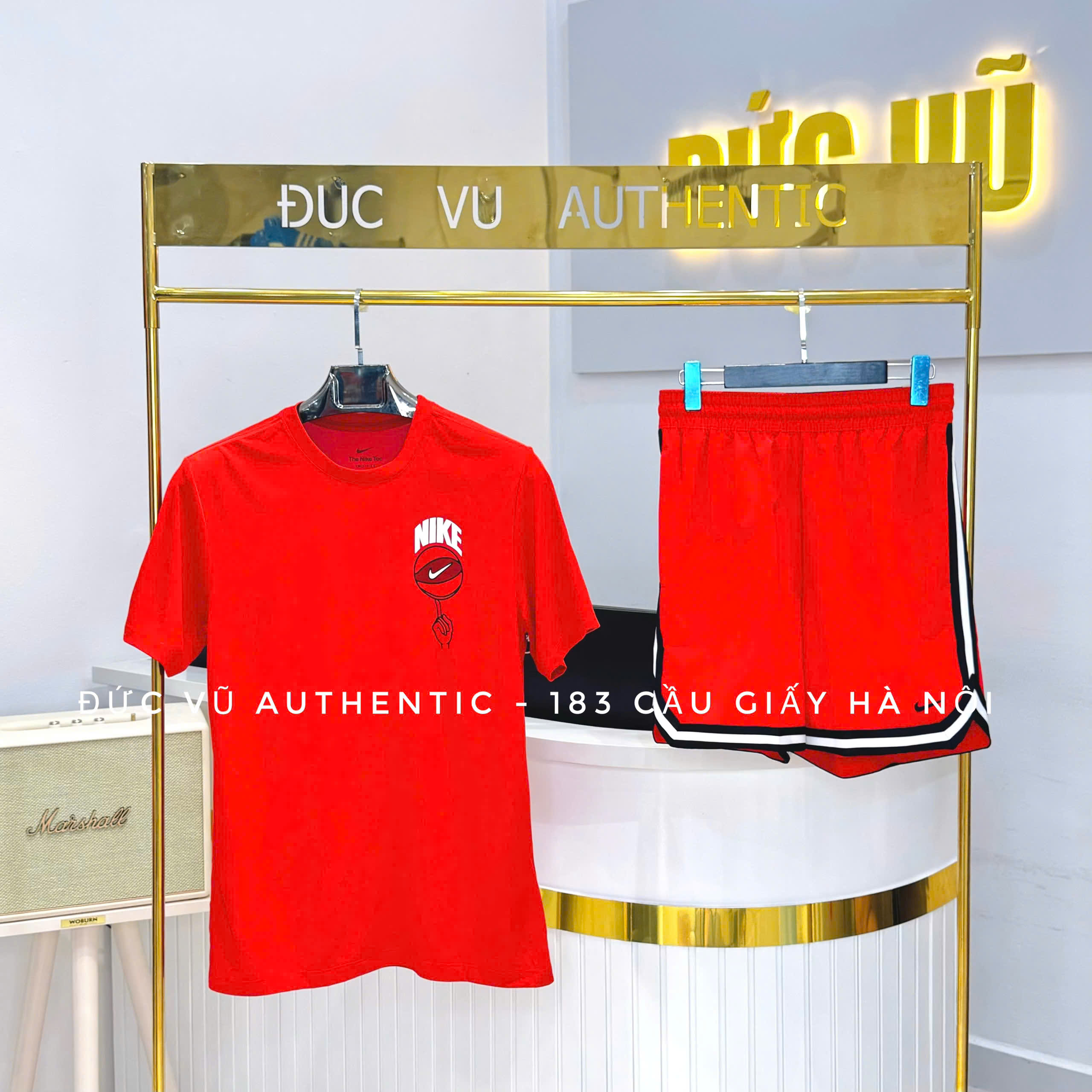Set Nike "Basketball Mood" – Đỏ nổi bật full set
