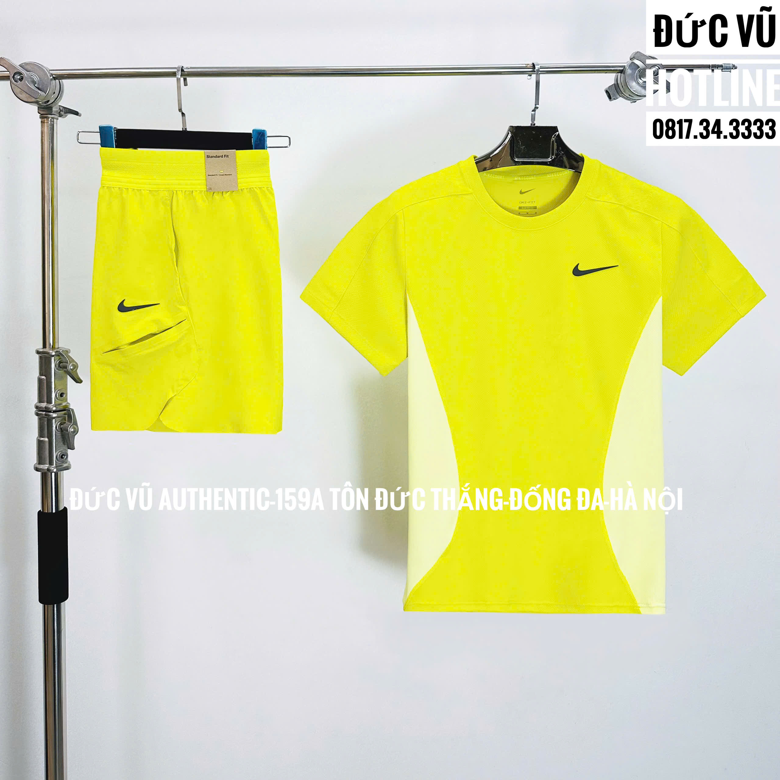 Bộ Thể Thao Pickleball/Tennis Nam Nike Court Slam Dri-FIT FZ6858-344 Màu Vàng Chanh