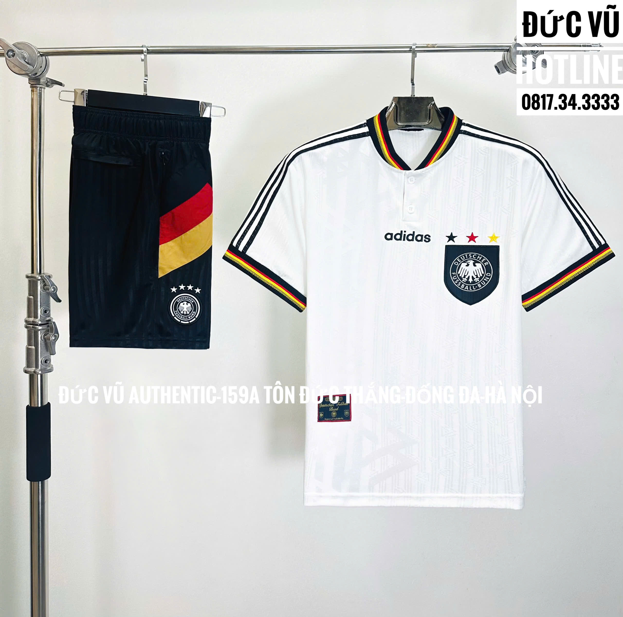 Bộ Adidas Germany 1996 Home Jersey ‘White’ IT7749