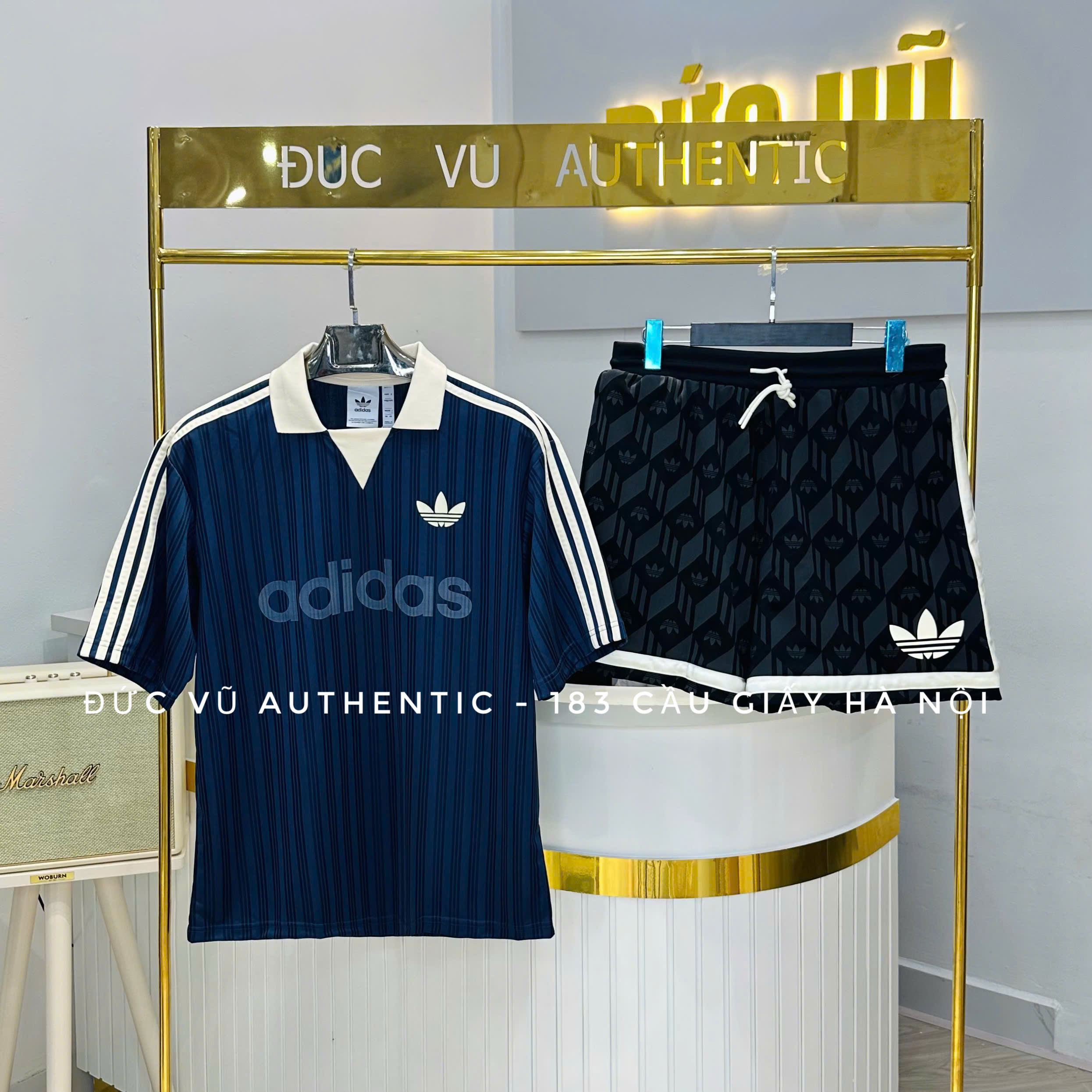 Bộ Adidas Originals Goalie Top With Collar JX8981 Màu Xanh Navy
