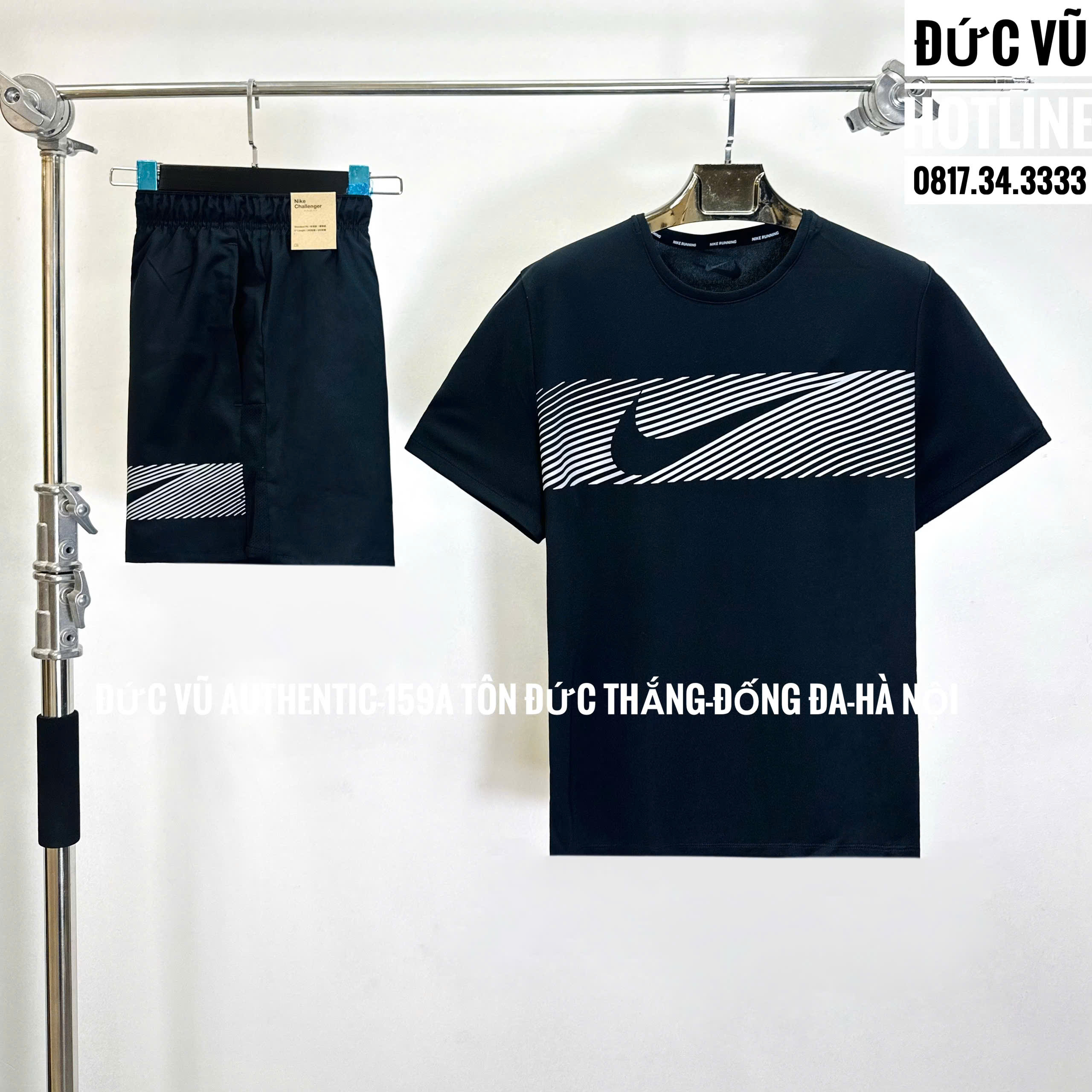 Bộ Nike Flash Miler - Đen