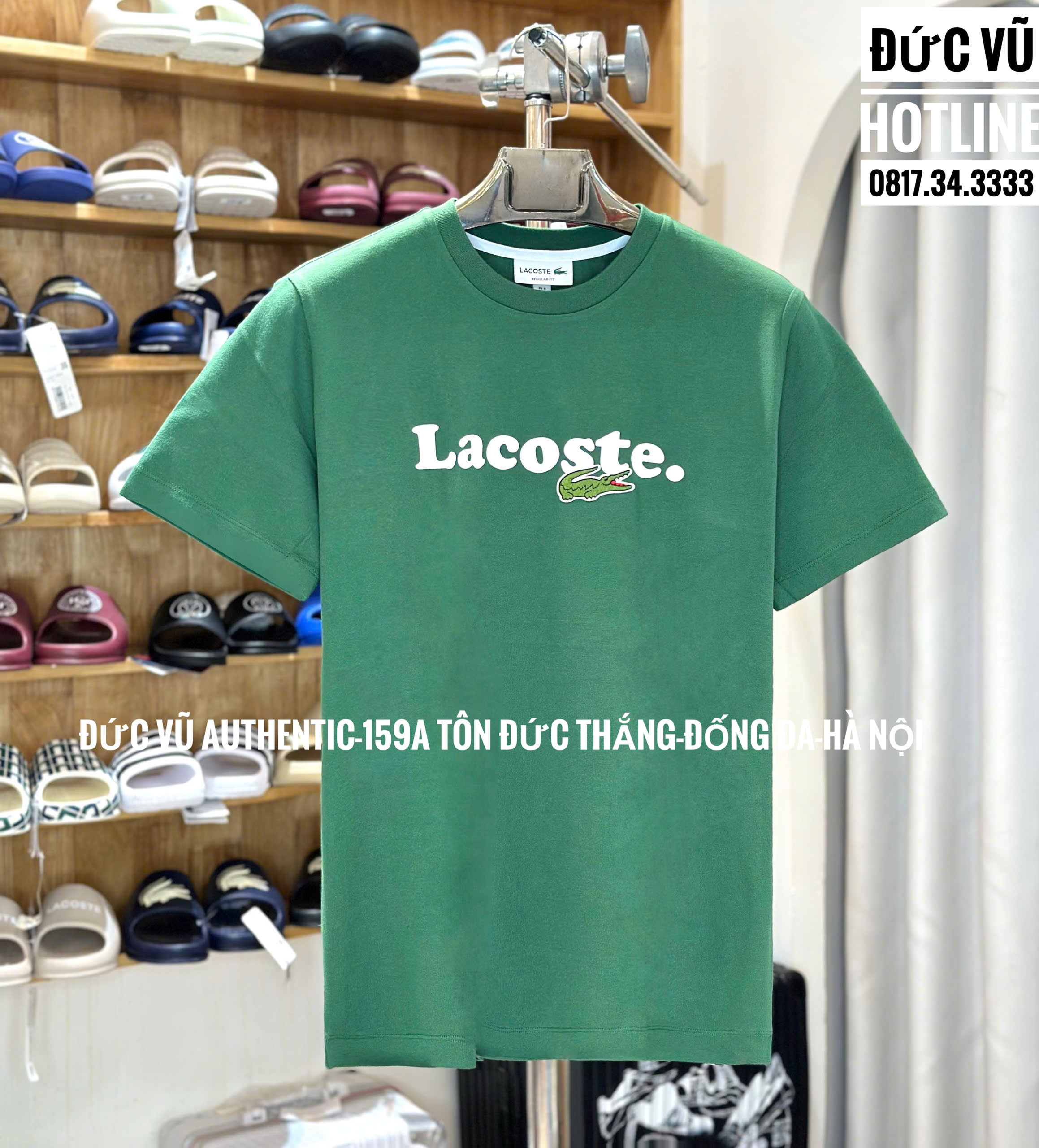 Áo thun Lacoste Classic Logo Xanh Rêu