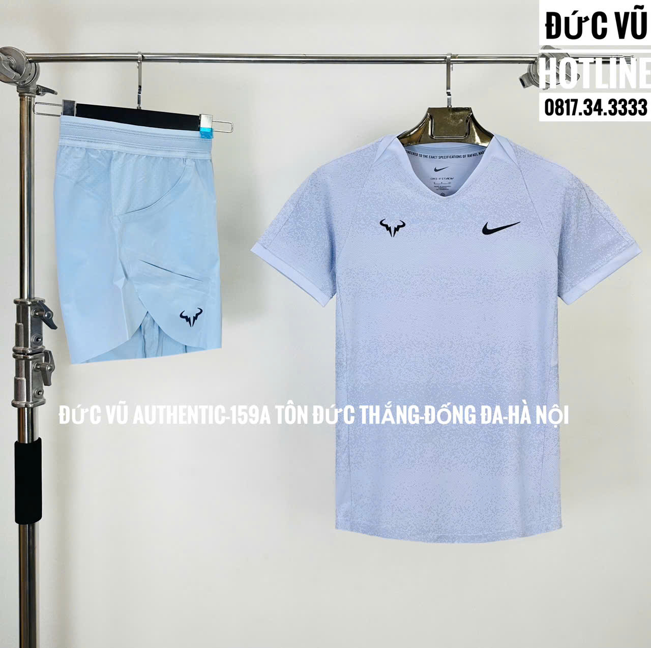 Bộ Quần Áo Tennis/Pickleball Nam Nike Dri Fit DV2888-057/ DV2881-440 Màu Tím Xanh
