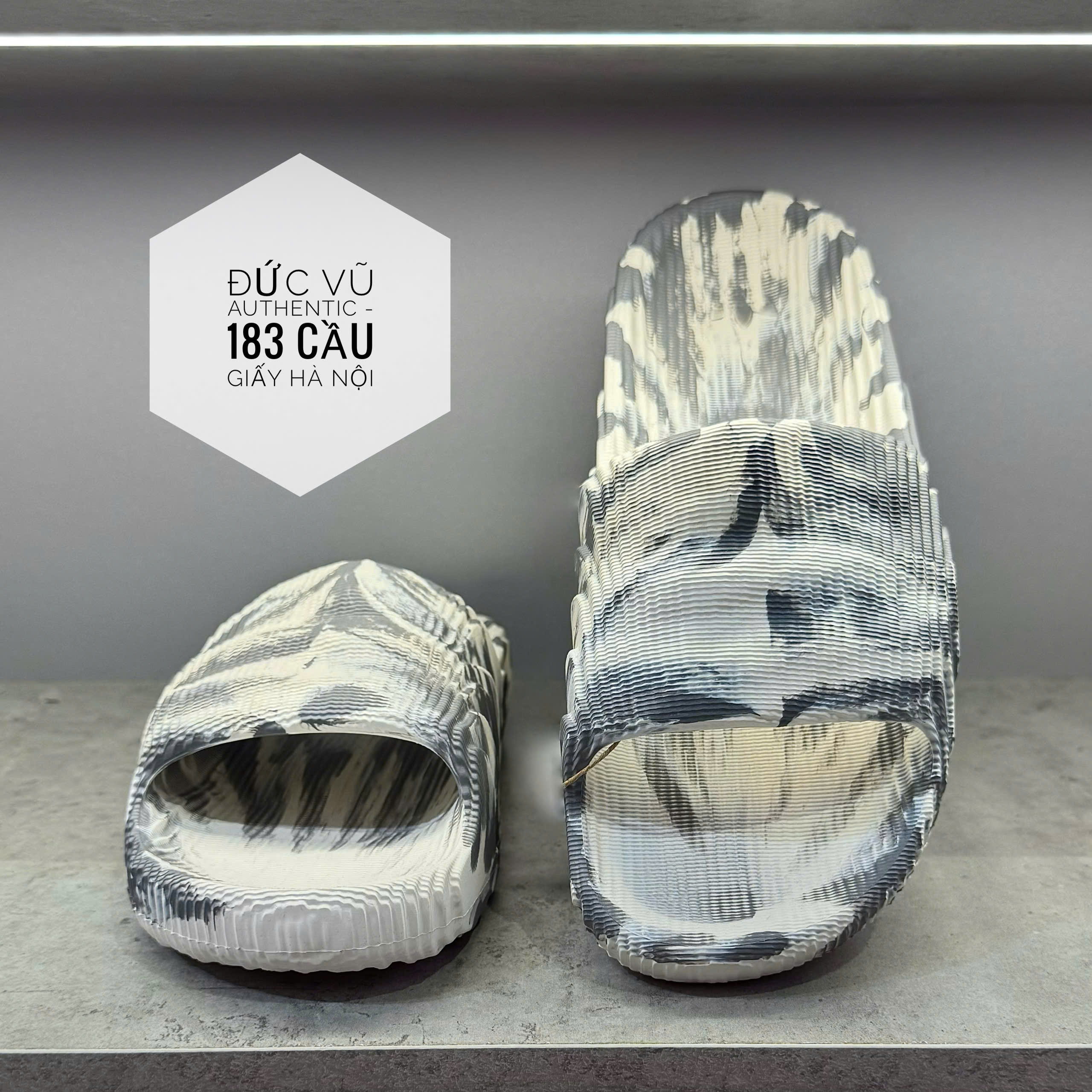 Dép Adidas Adilette 22 Wonder White/Grey IG5919