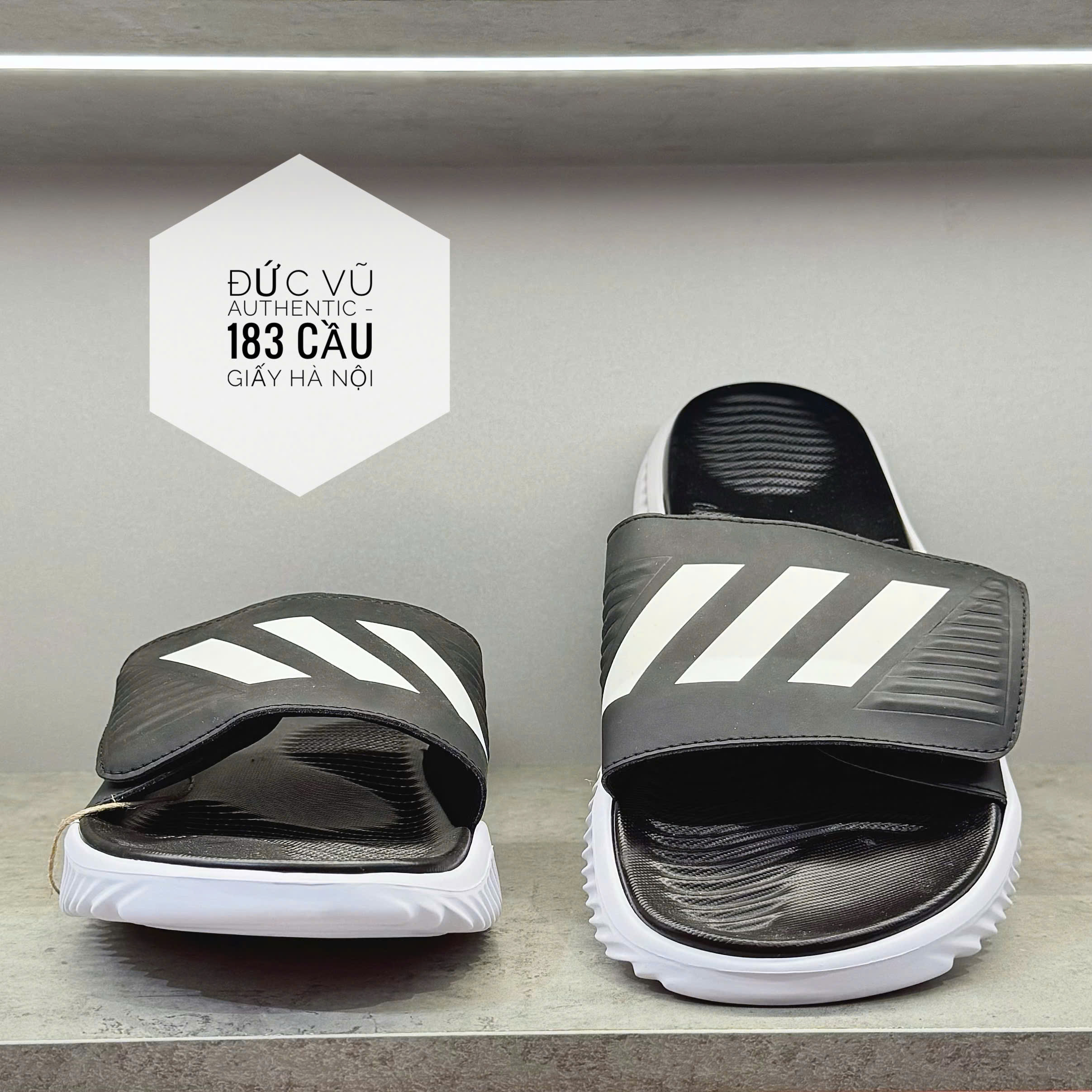 Dép adidas Alphabouce Black BA8775