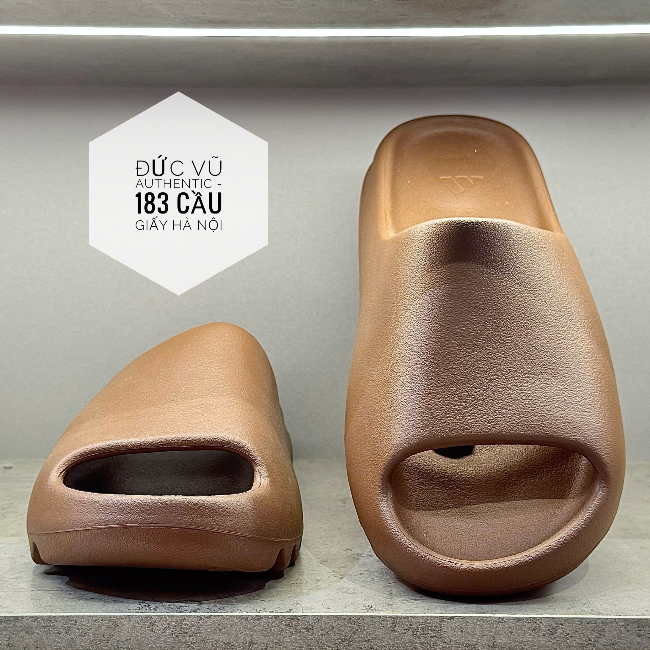 Dép Adidas Yeezy Yeezy Slide Flax FZ5896 Màu Nâu