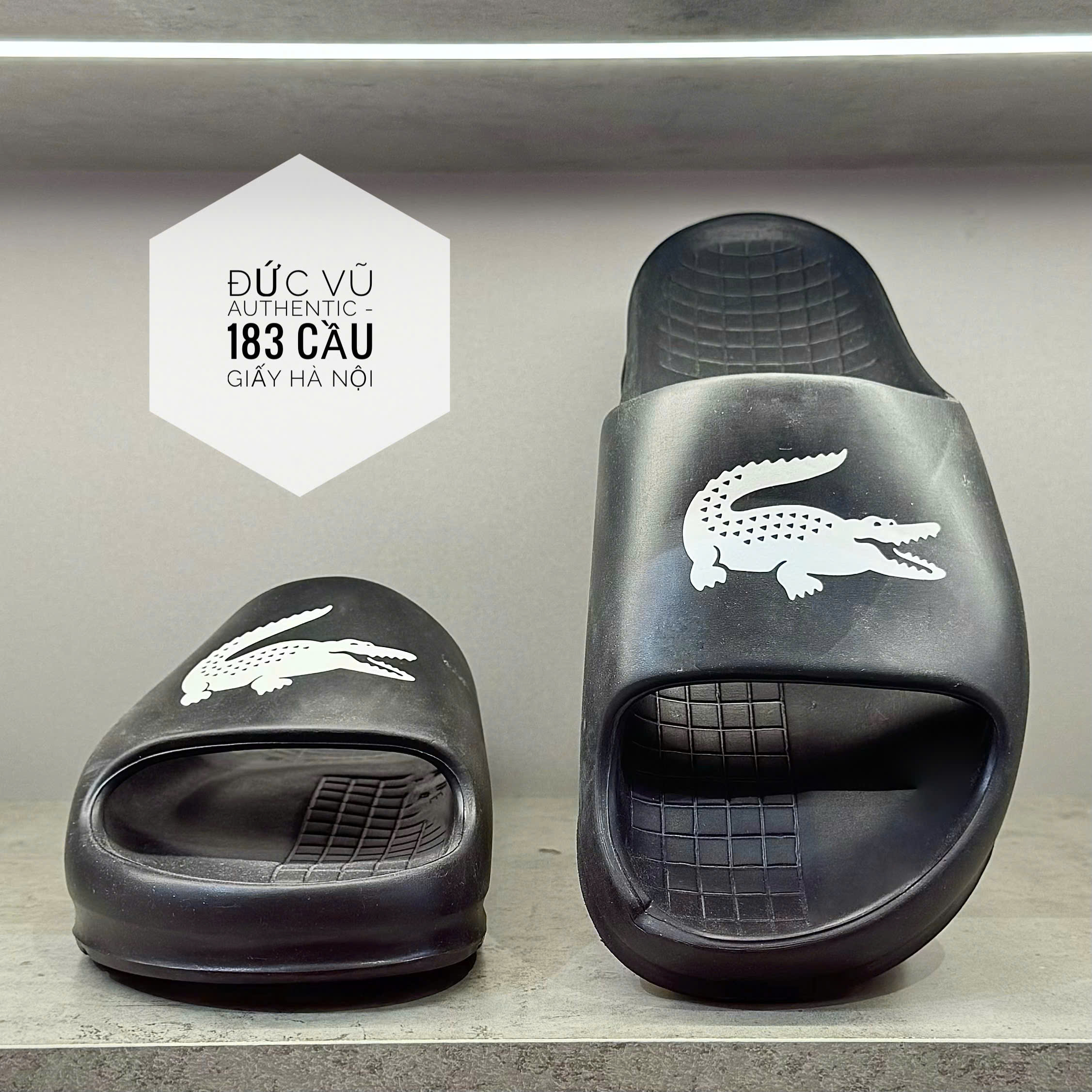 Dép Lacoste Croco 2.0 Evo Colour Block 45CFA0005 454 Màu Đen