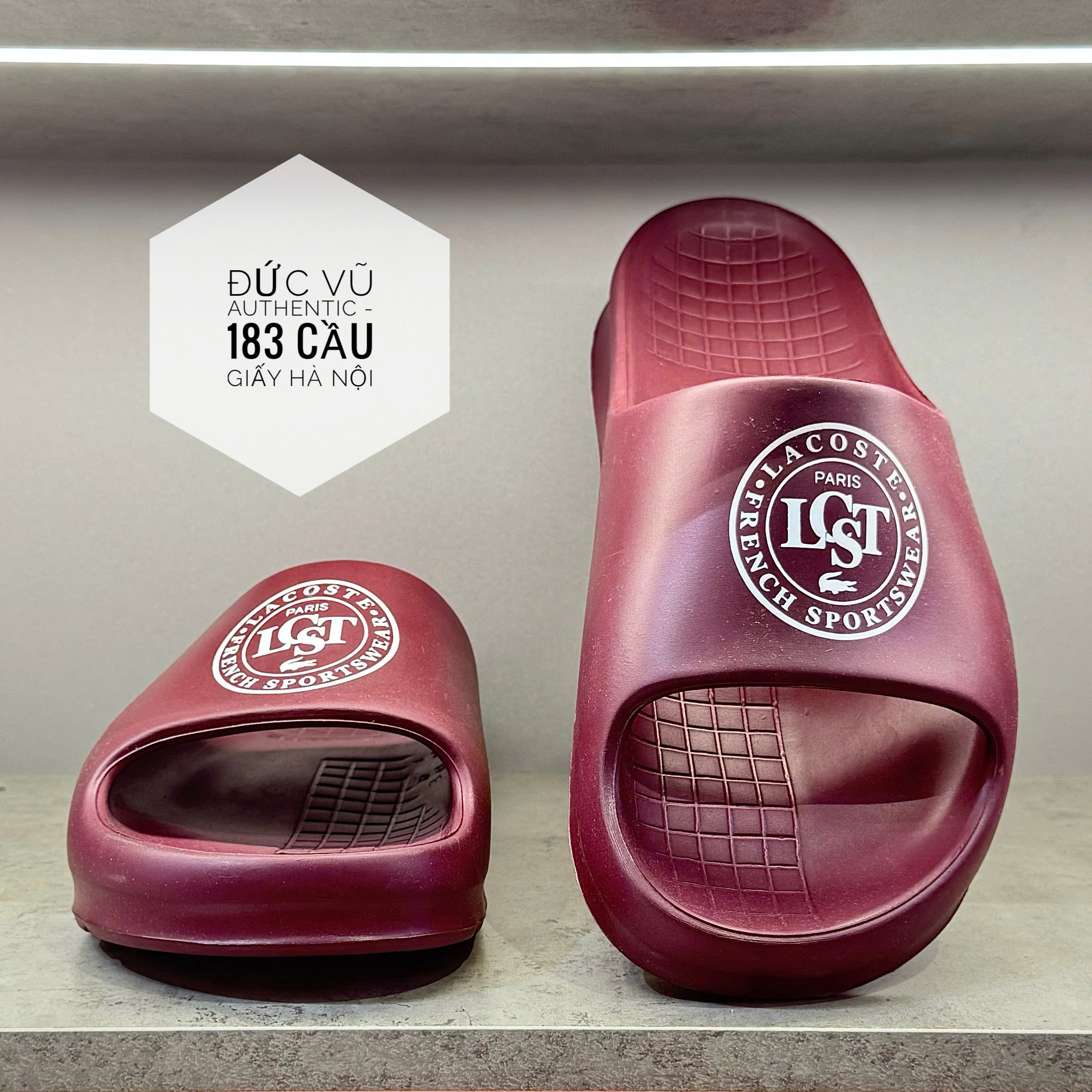 Bộ Dép Lacoste Nam Serve Slide 2.0