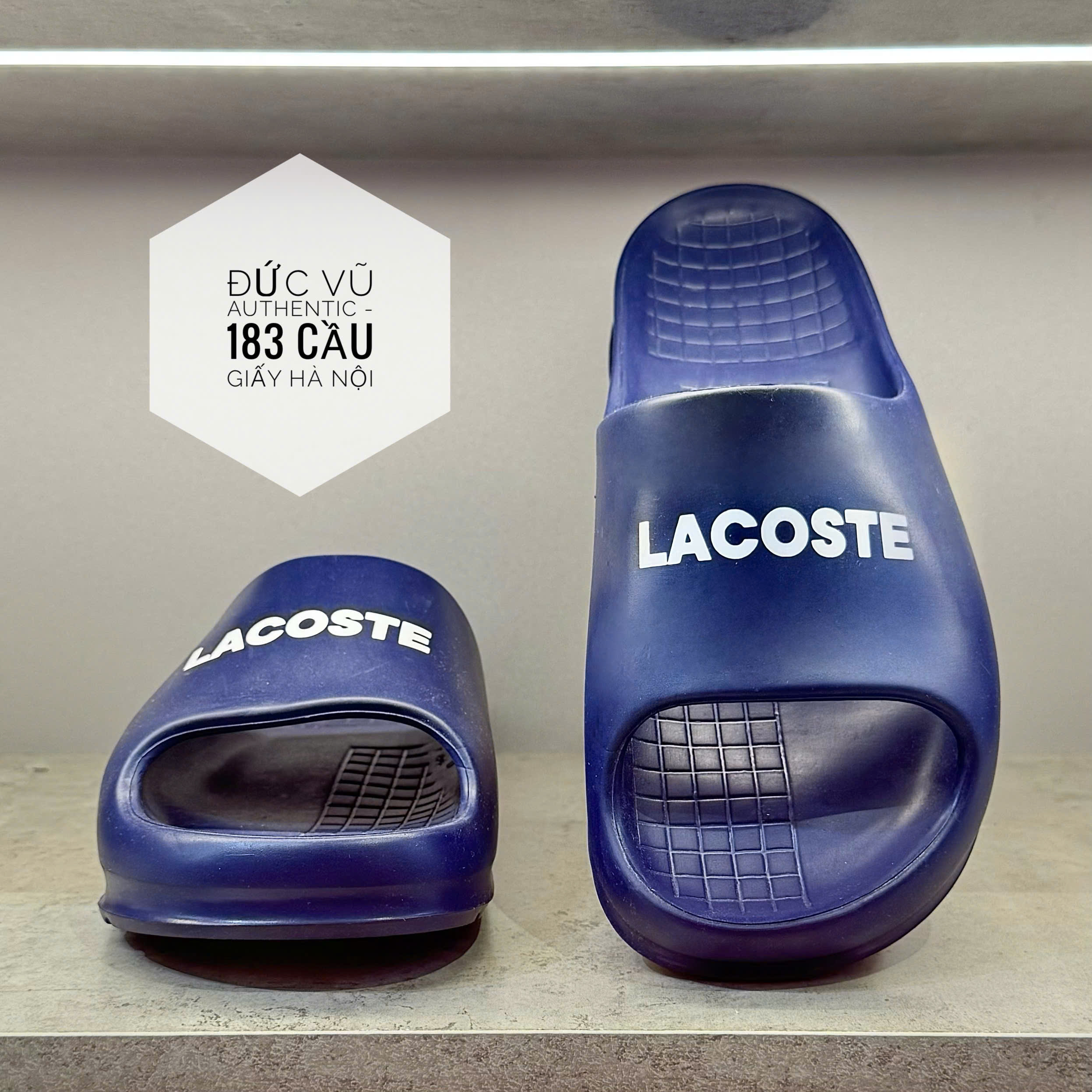 Dép Nam Lacoste Men's Serve Slide 2.0 48CMA0020 092 Màu Xanh