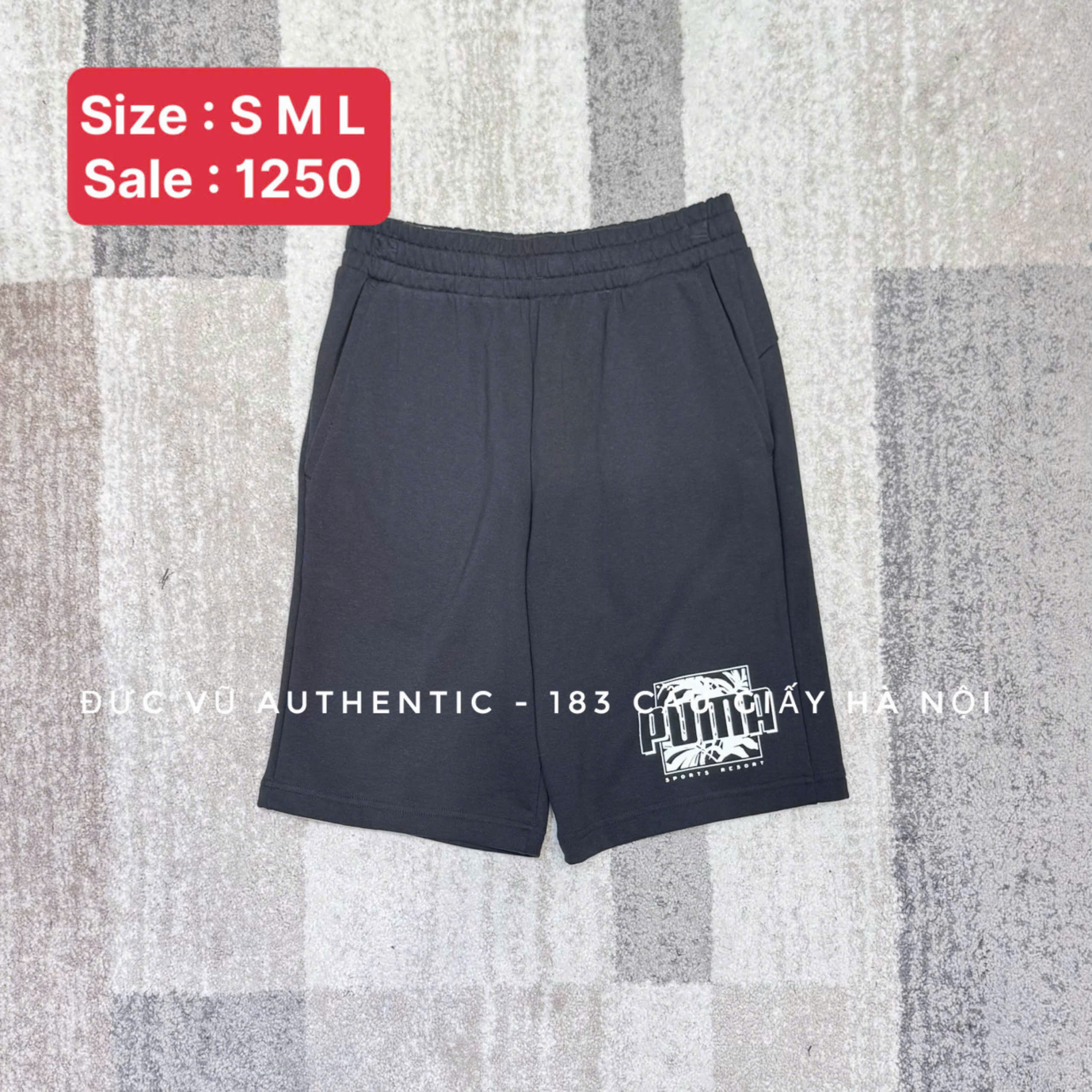 Quần Puma Graphic Essentials Black