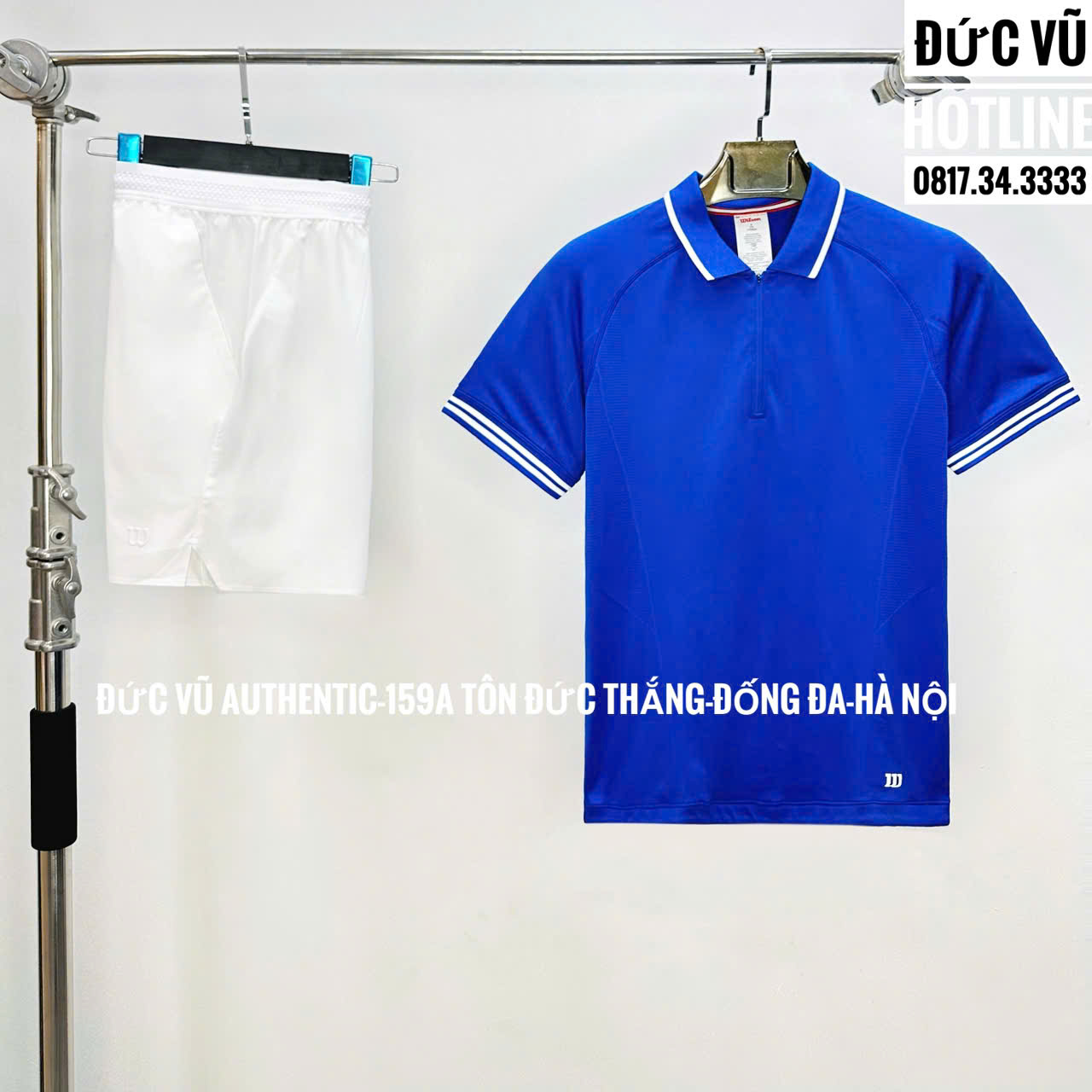 Set thể thao nam Wilson polo xanh – short trắng