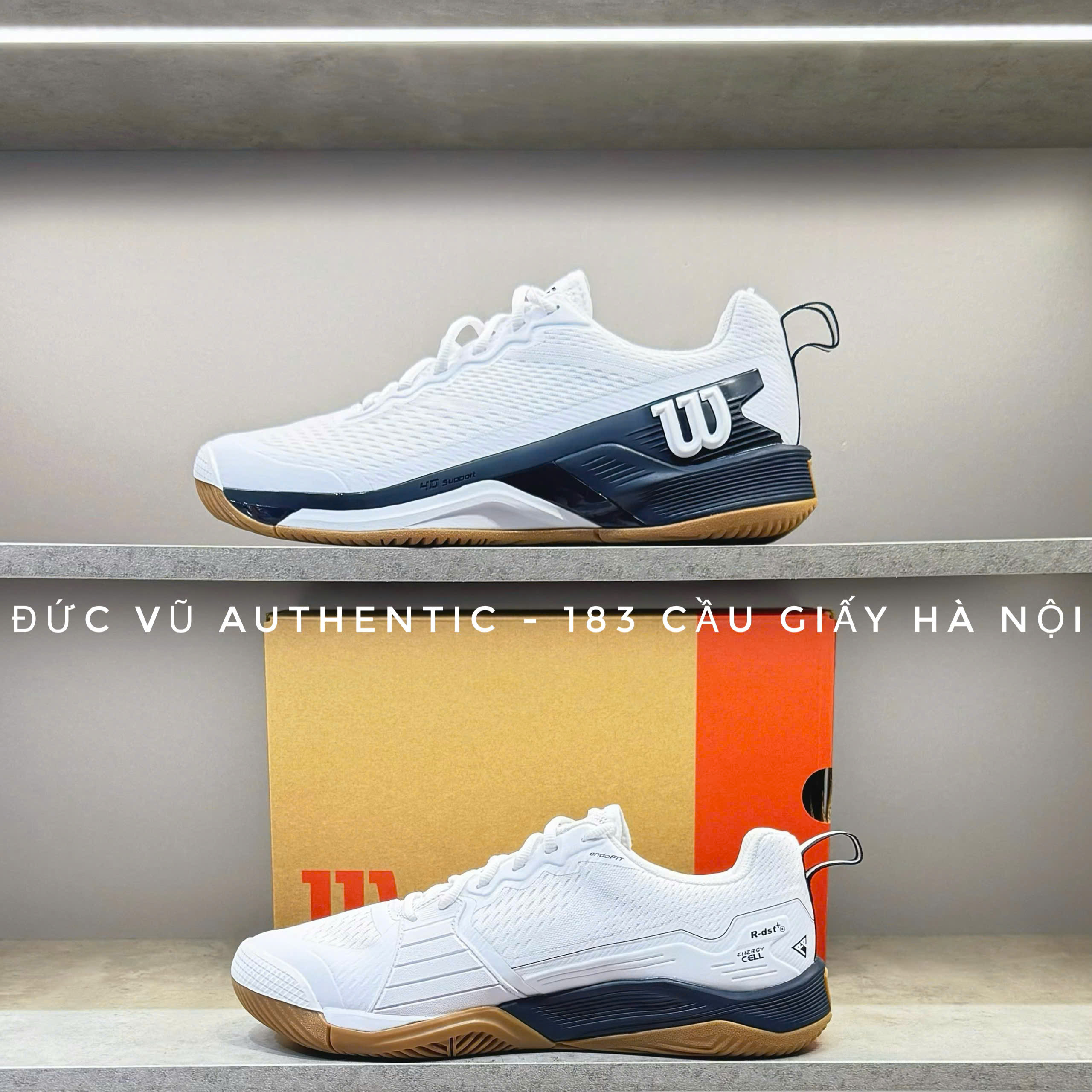 Giày Wilson Rush Pro Ace Pickleball White/Navy
