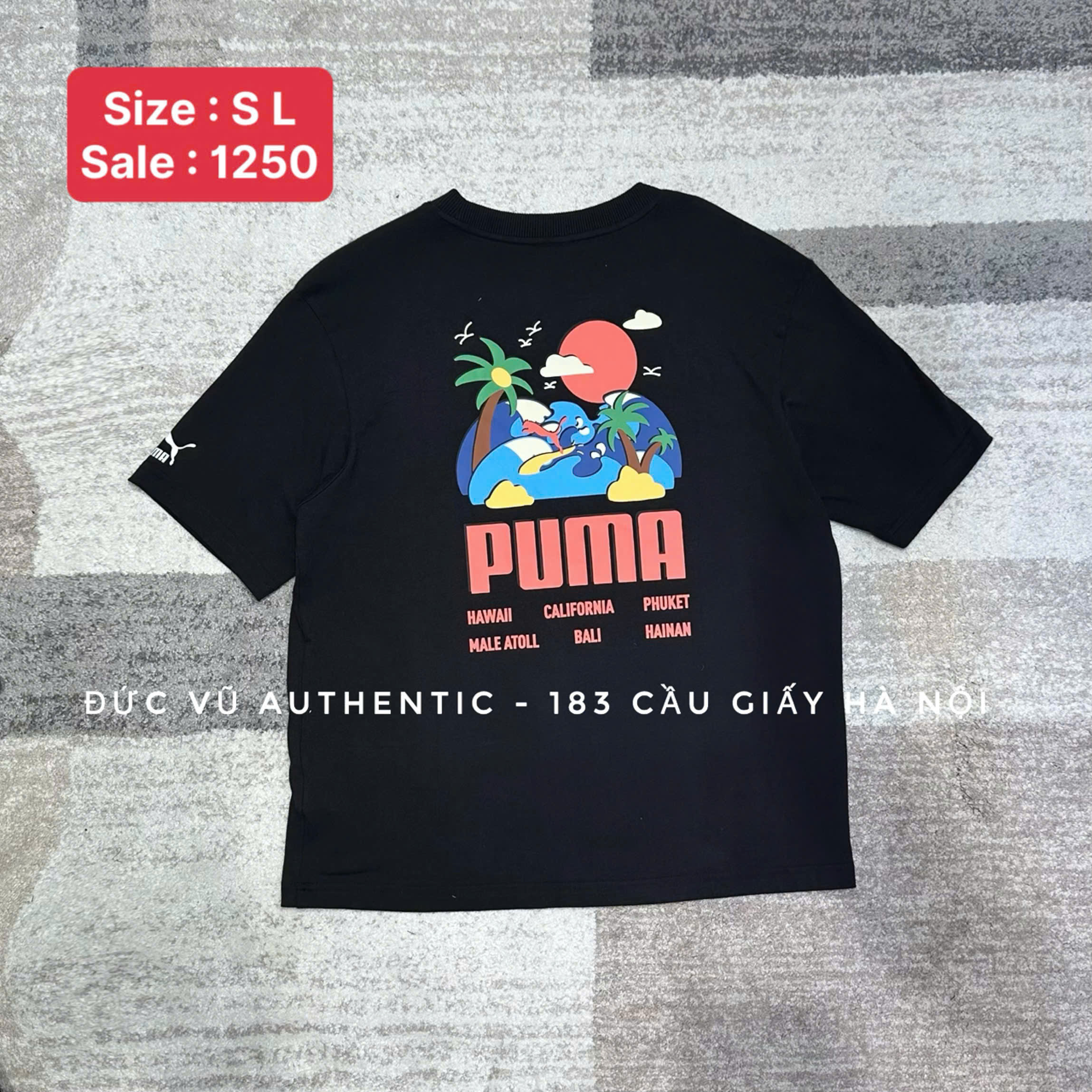 Áo  Puma Summer Paradise Graphic Black