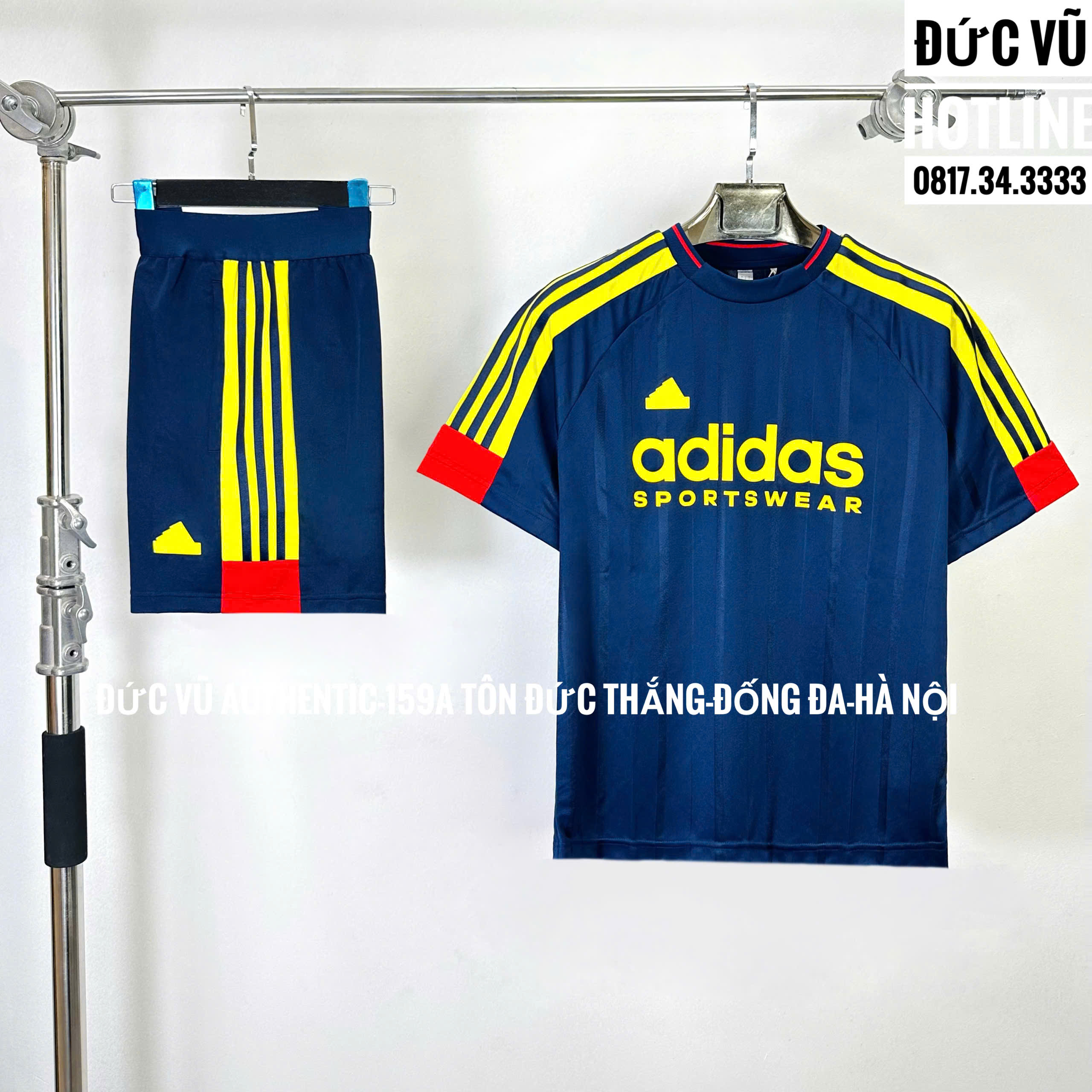 Set thể thao Adidas Sportswear Navy Neon
