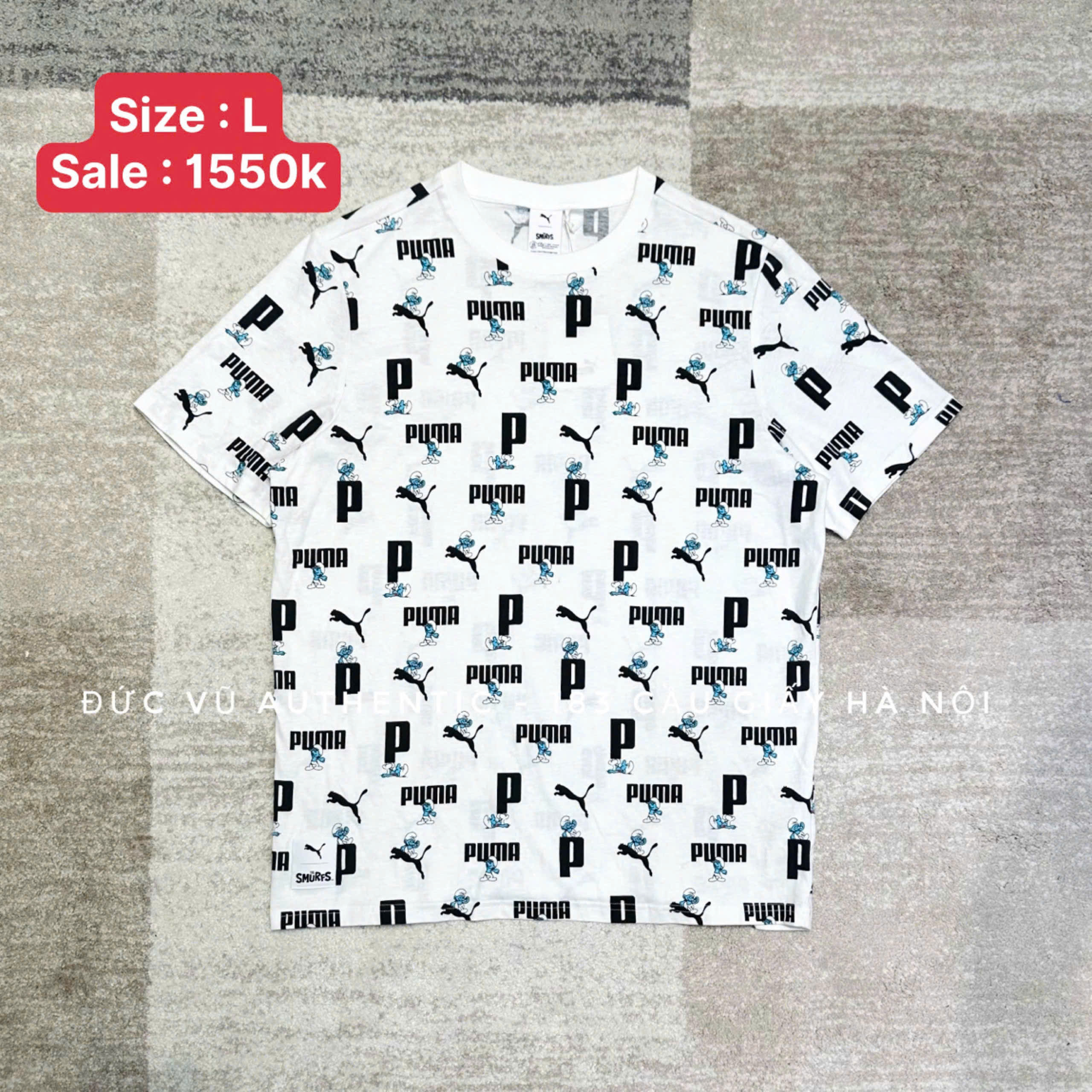 Áo Puma x The Smurfs All Over Print Tee
