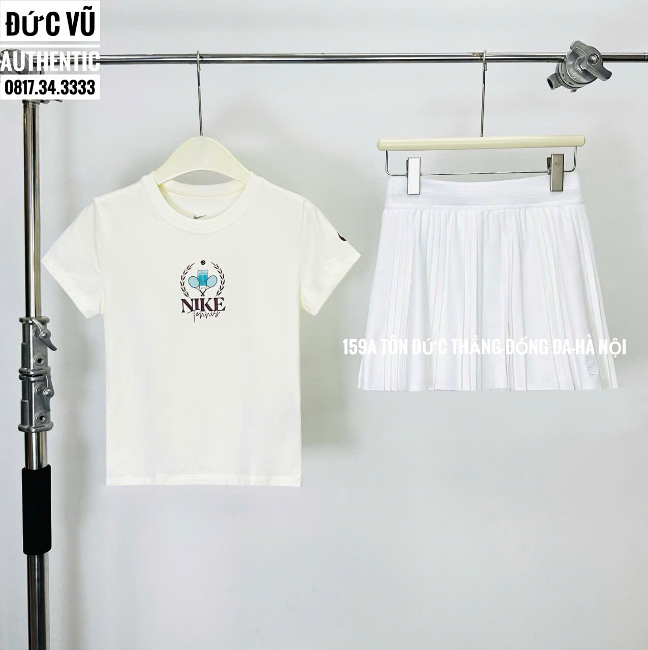 Set thể thao nữ Nike Tennis trắng